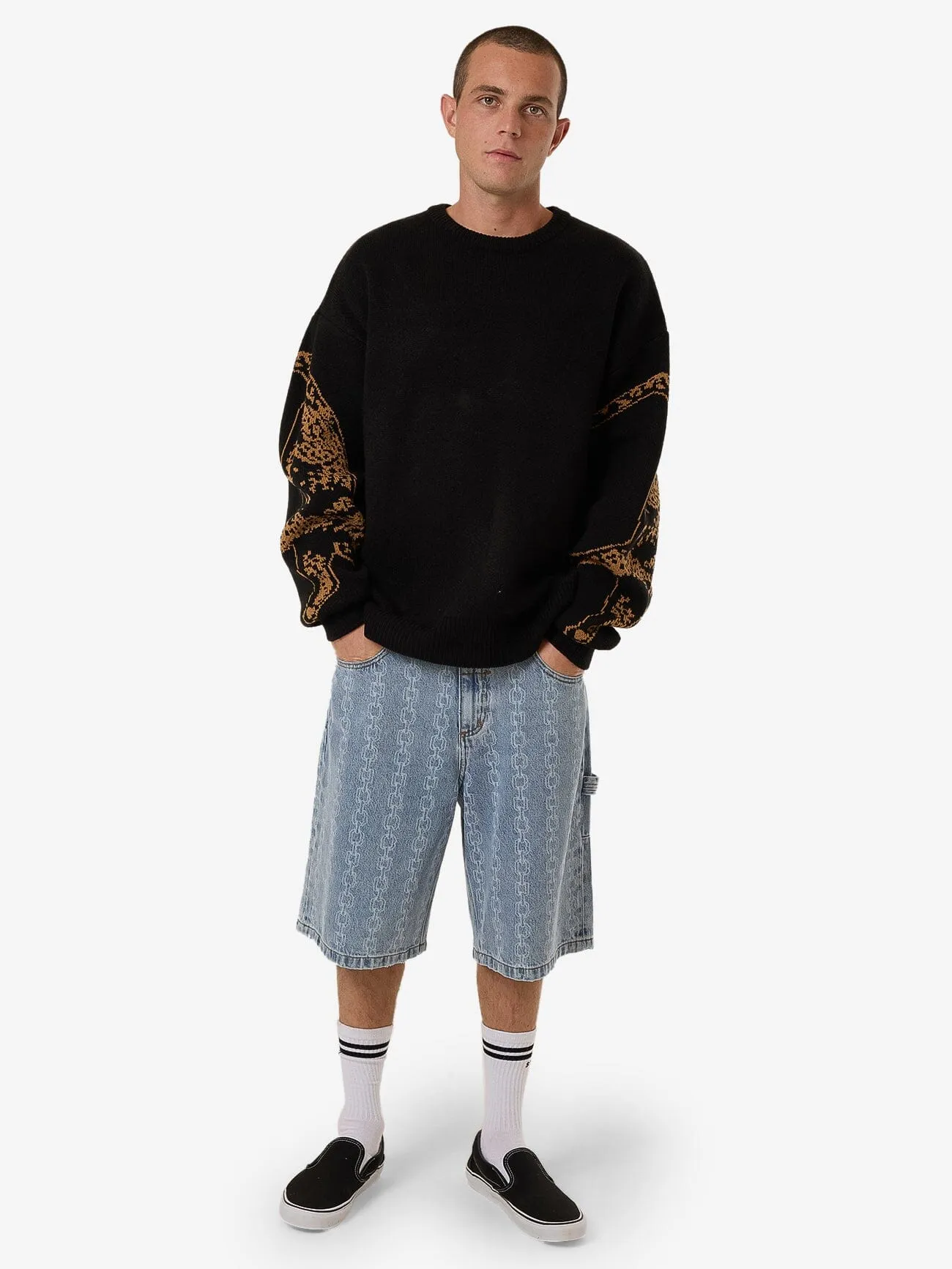 Power Trip Crew Knit - Black