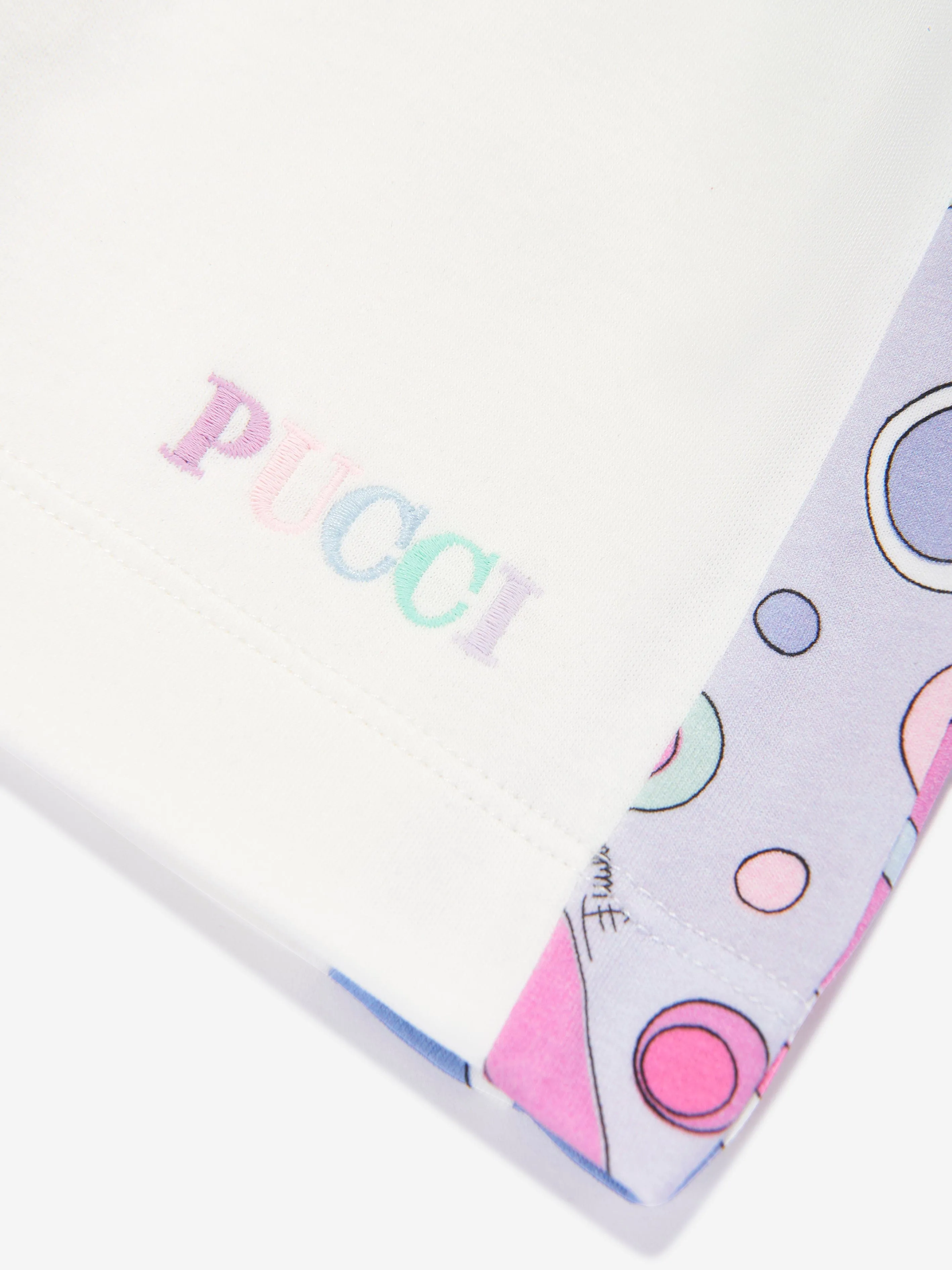 PUCCI Girls Jersey Shorts in Ivory