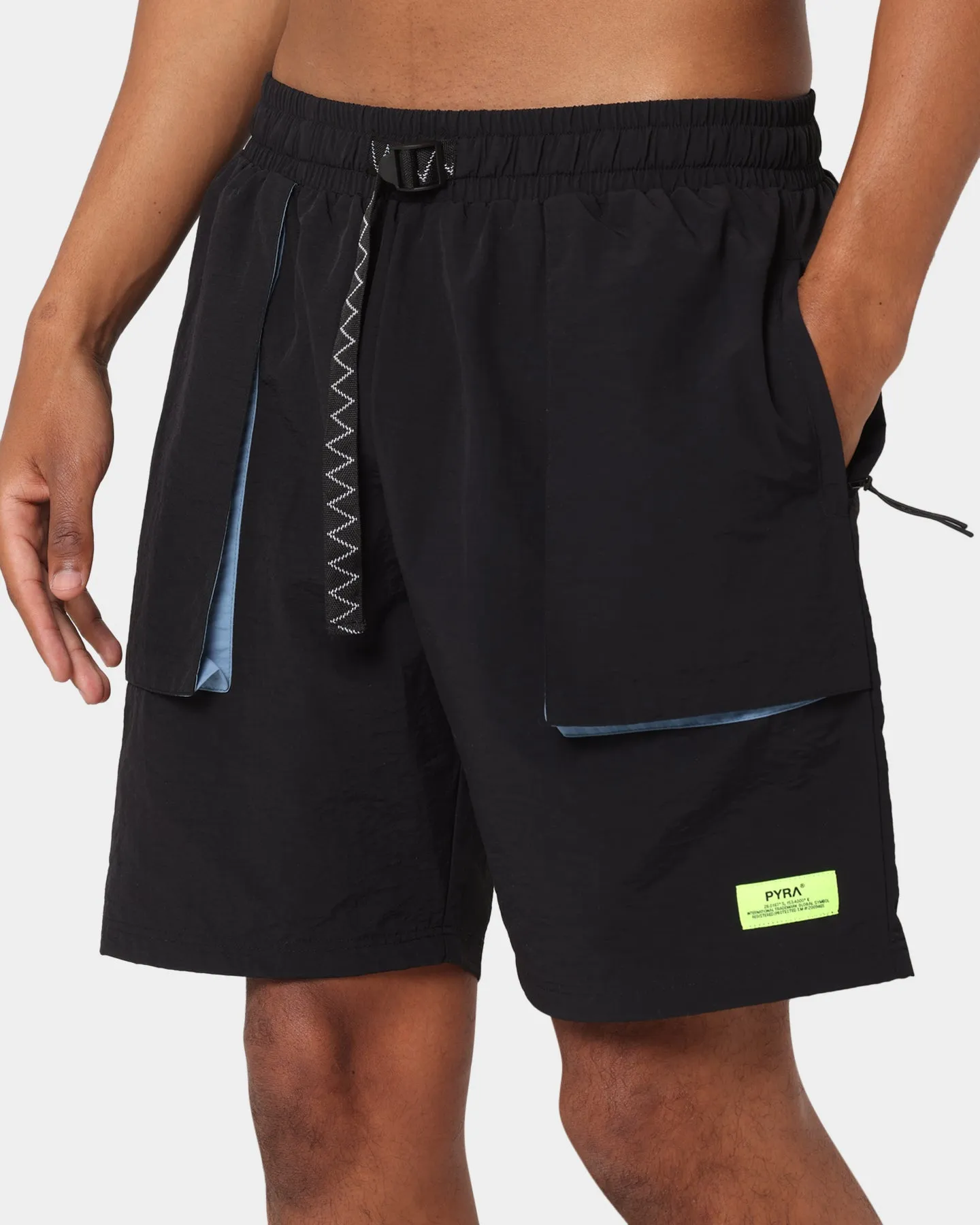 PYRA Future Nylon Shorts Black