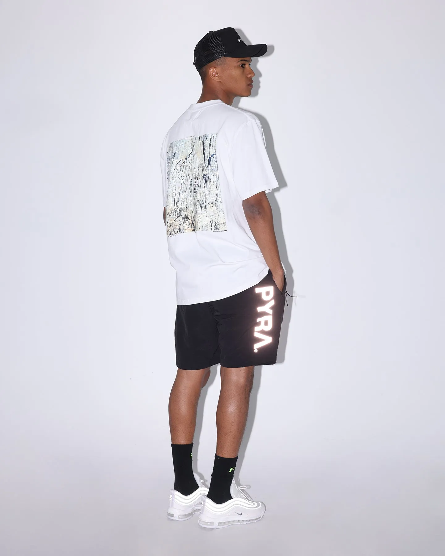 PYRA Future Nylon Shorts Black