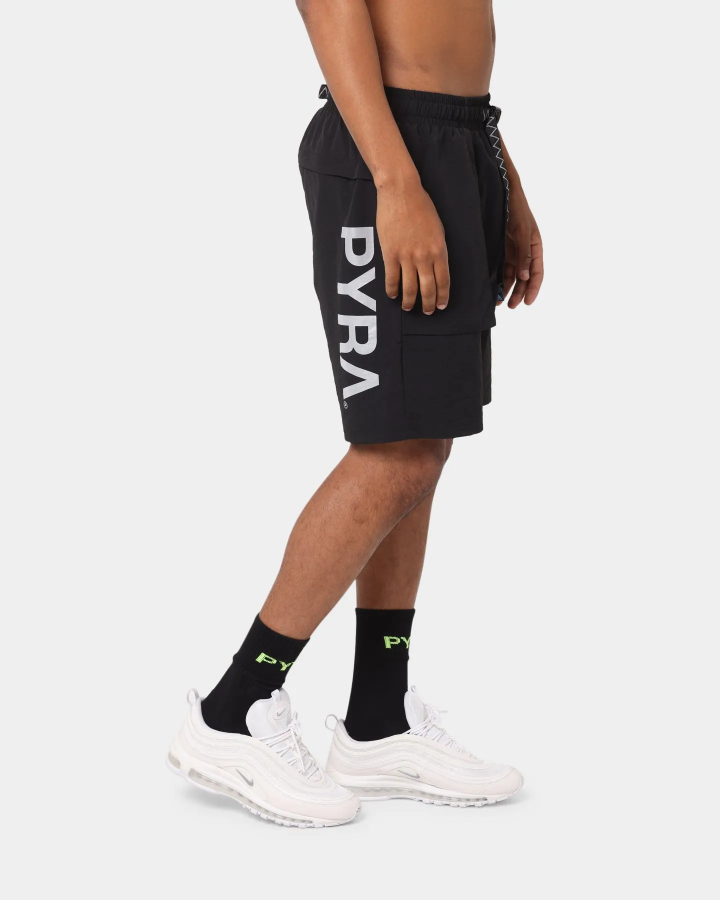 PYRA Future Nylon Shorts Black