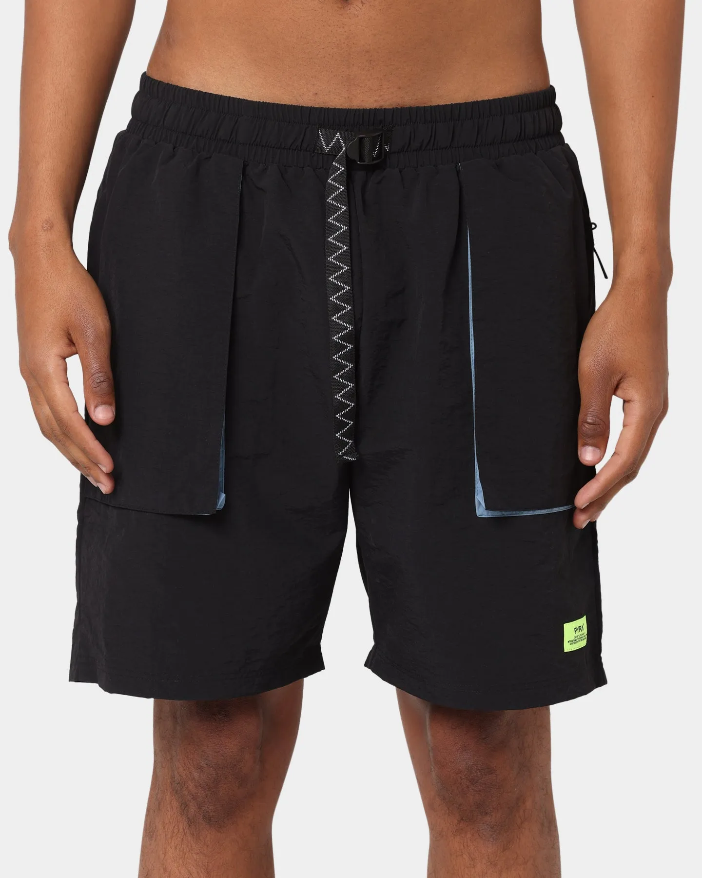 PYRA Future Nylon Shorts Black