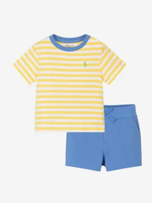 Ralph Lauren Baby Boys Short Set in Yellow