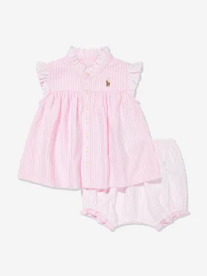 Ralph Lauren Baby Girls Short Set in Pink
