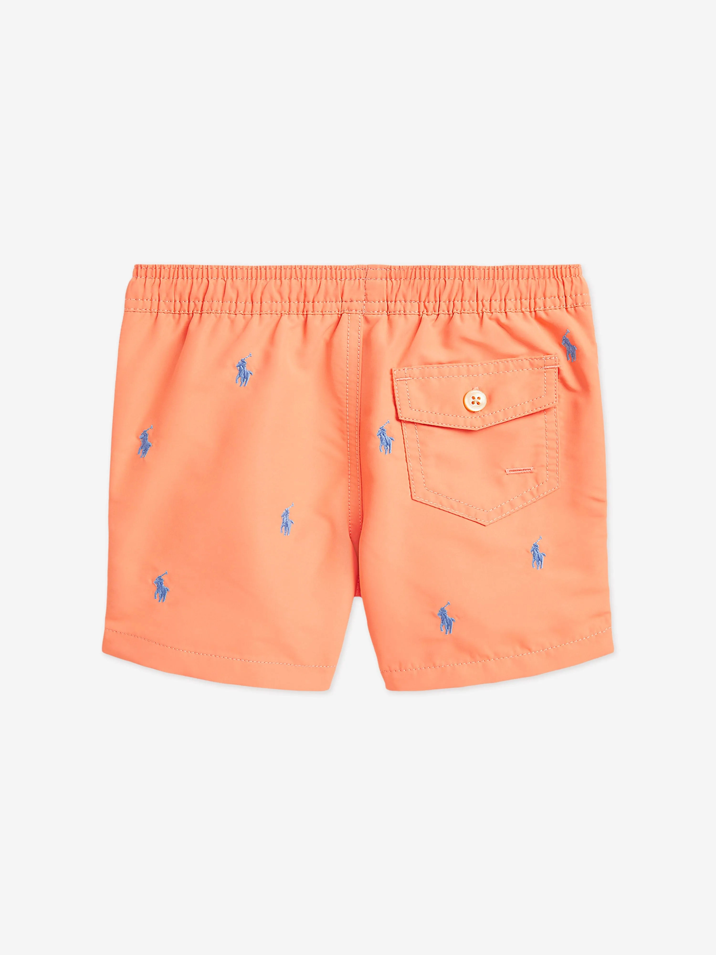 Ralph Lauren Boys Logo Swim Shorts in Orange