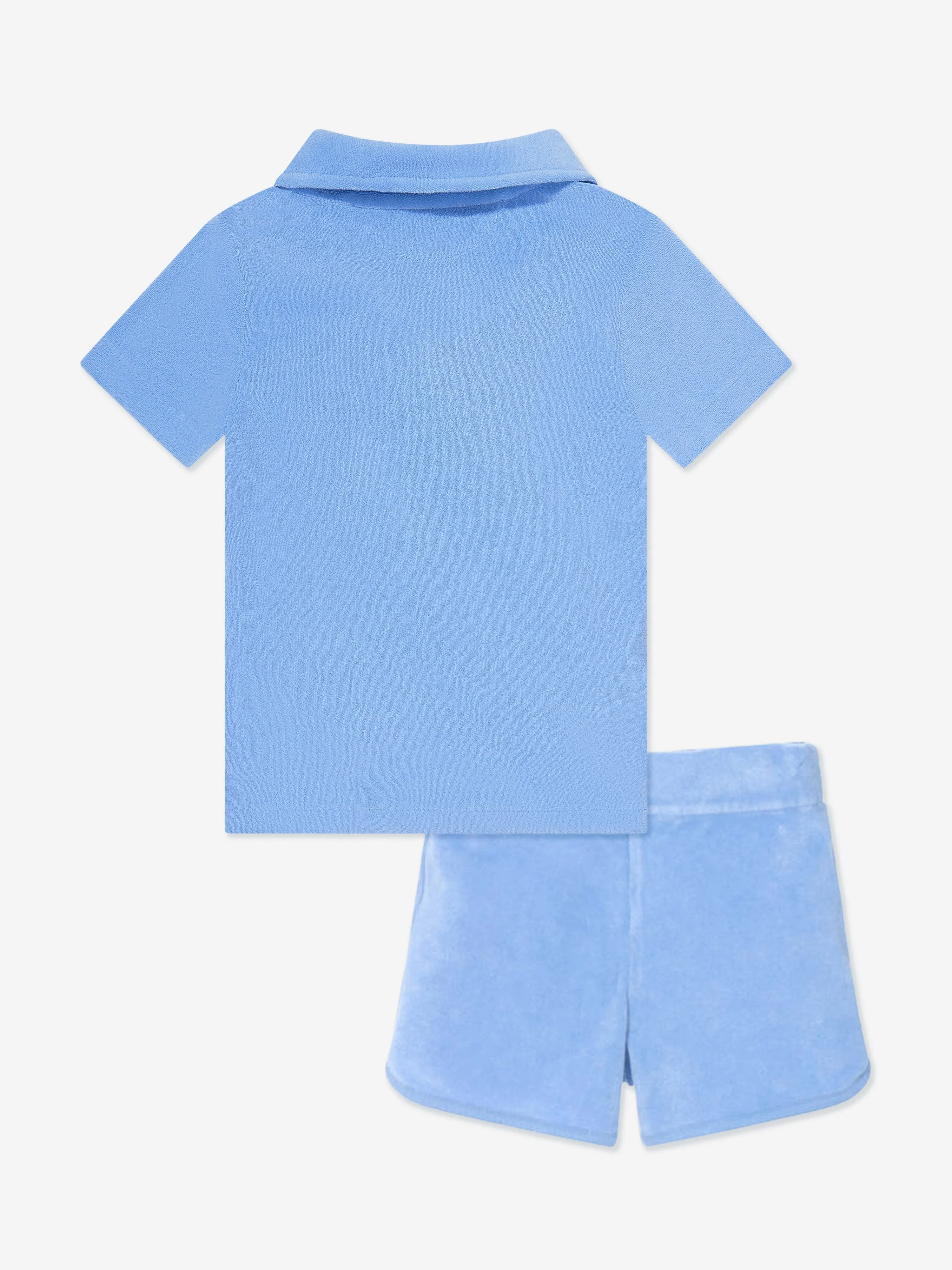 Ralph Lauren Boys Terry Short Set in Blue