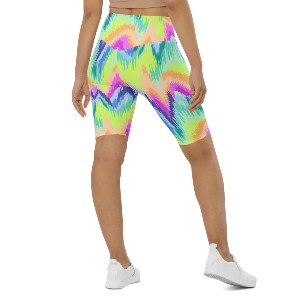 Rave Sound Wave Bike Shorts