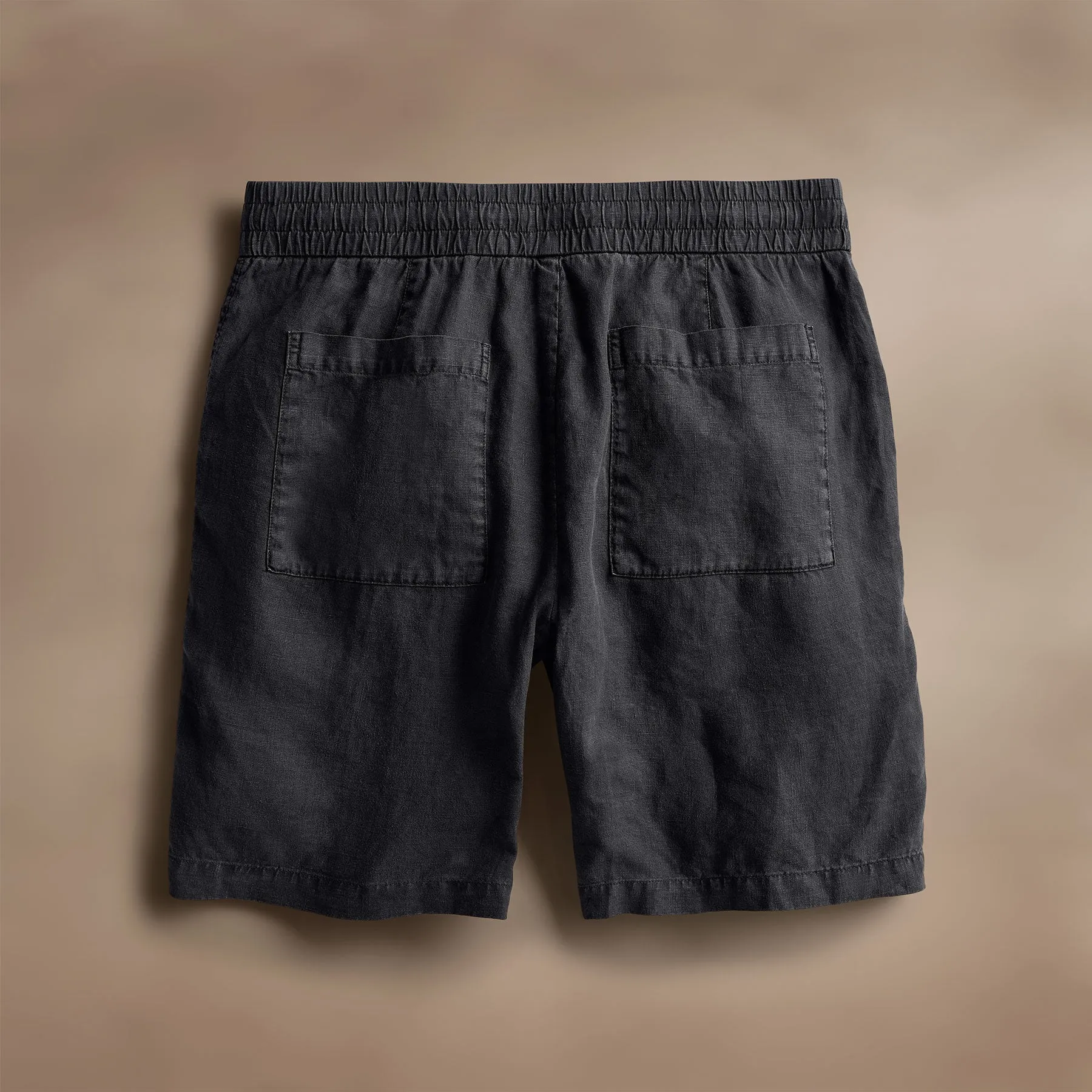 Relaxed Fit Linen Short - Magma Pigment