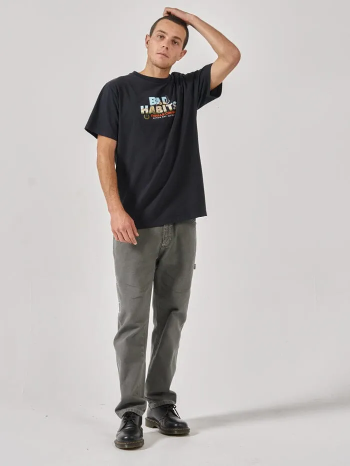 Royal Habits Merch Fit Tee - Twilight Black