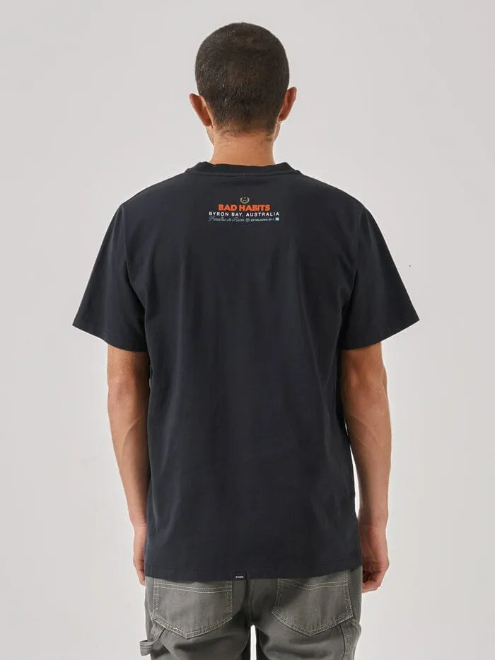 Royal Habits Merch Fit Tee - Twilight Black