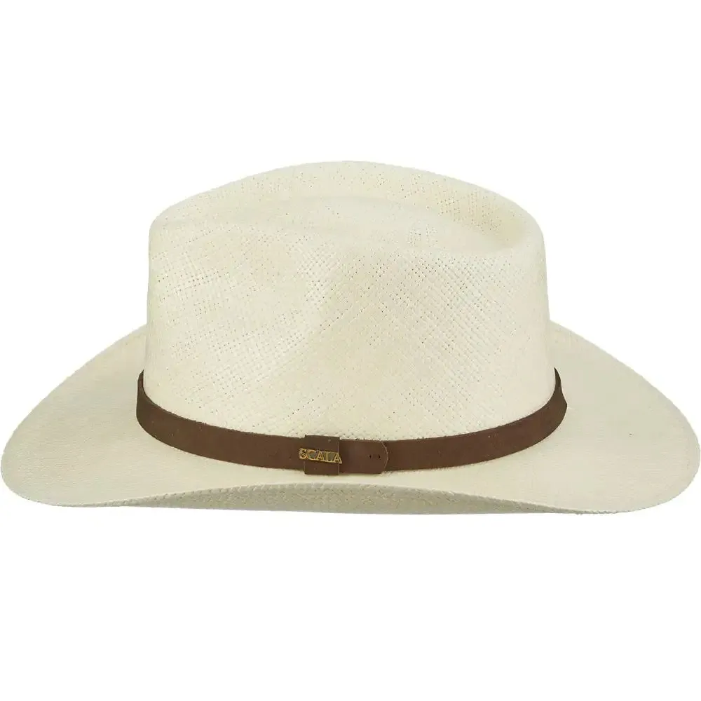 Scala Albuquerque - Genuine Panama Straw Fedora Hat