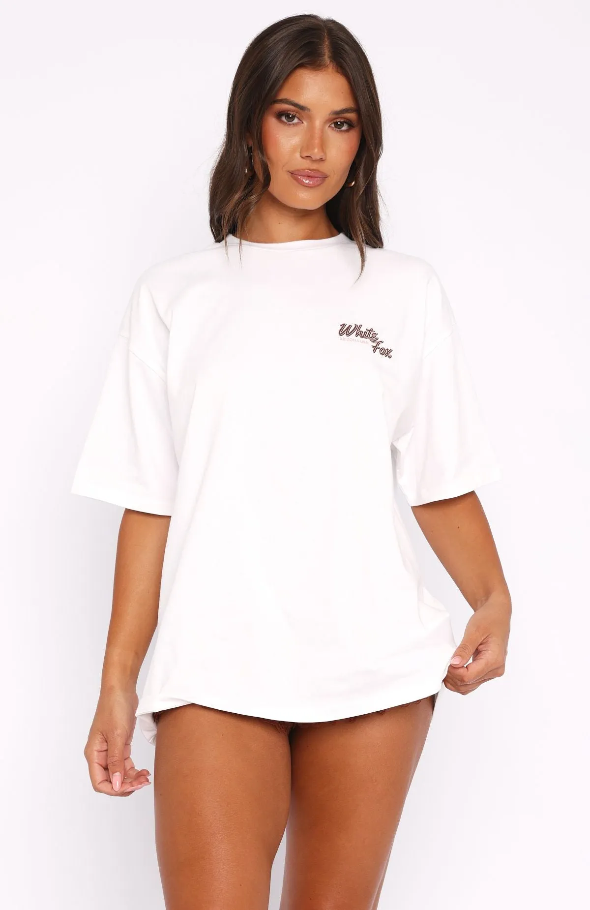Scenic Route Oversized Tee White