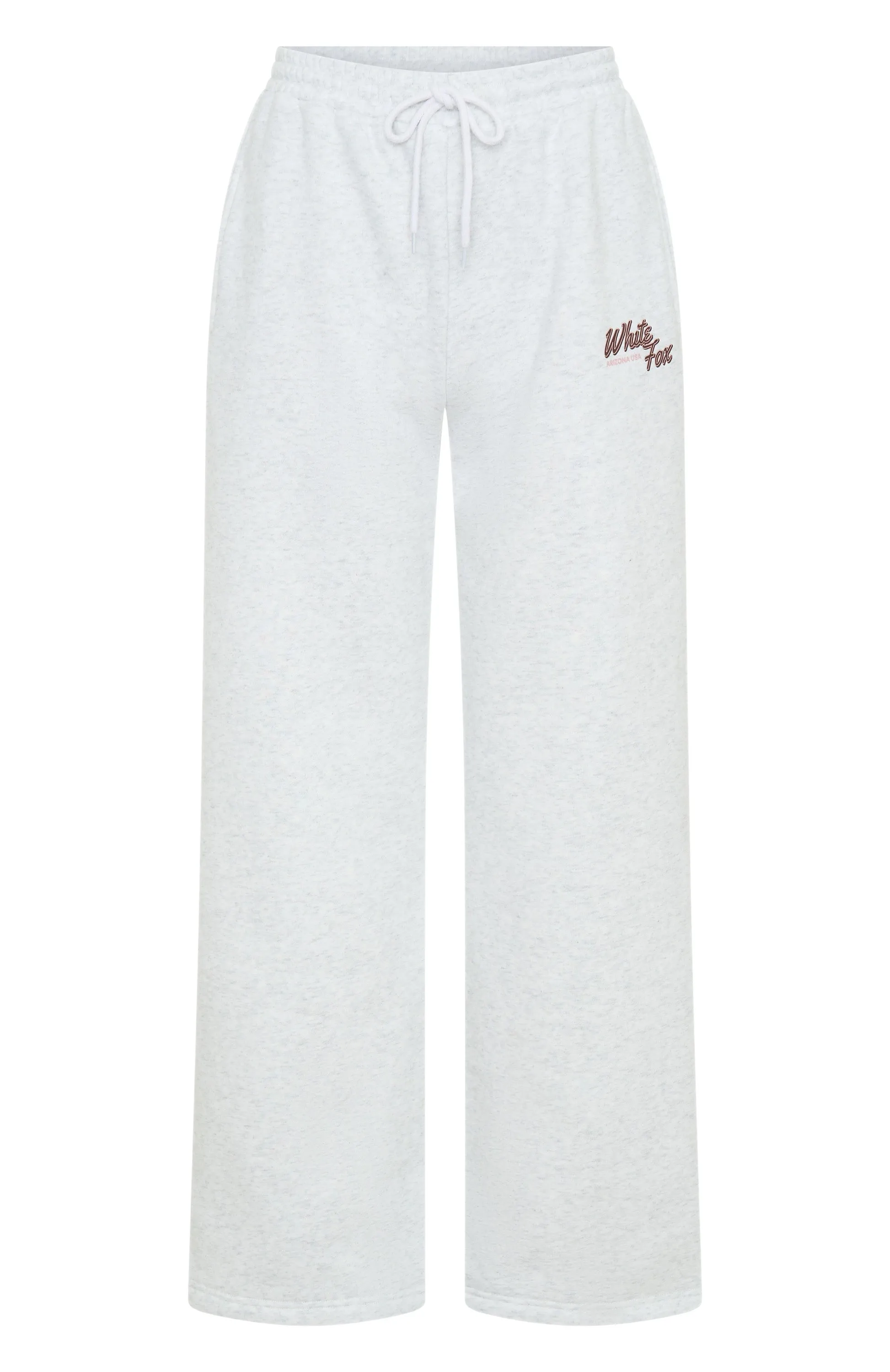 Scenic Route Wide Leg Sweatpants Grey Marle