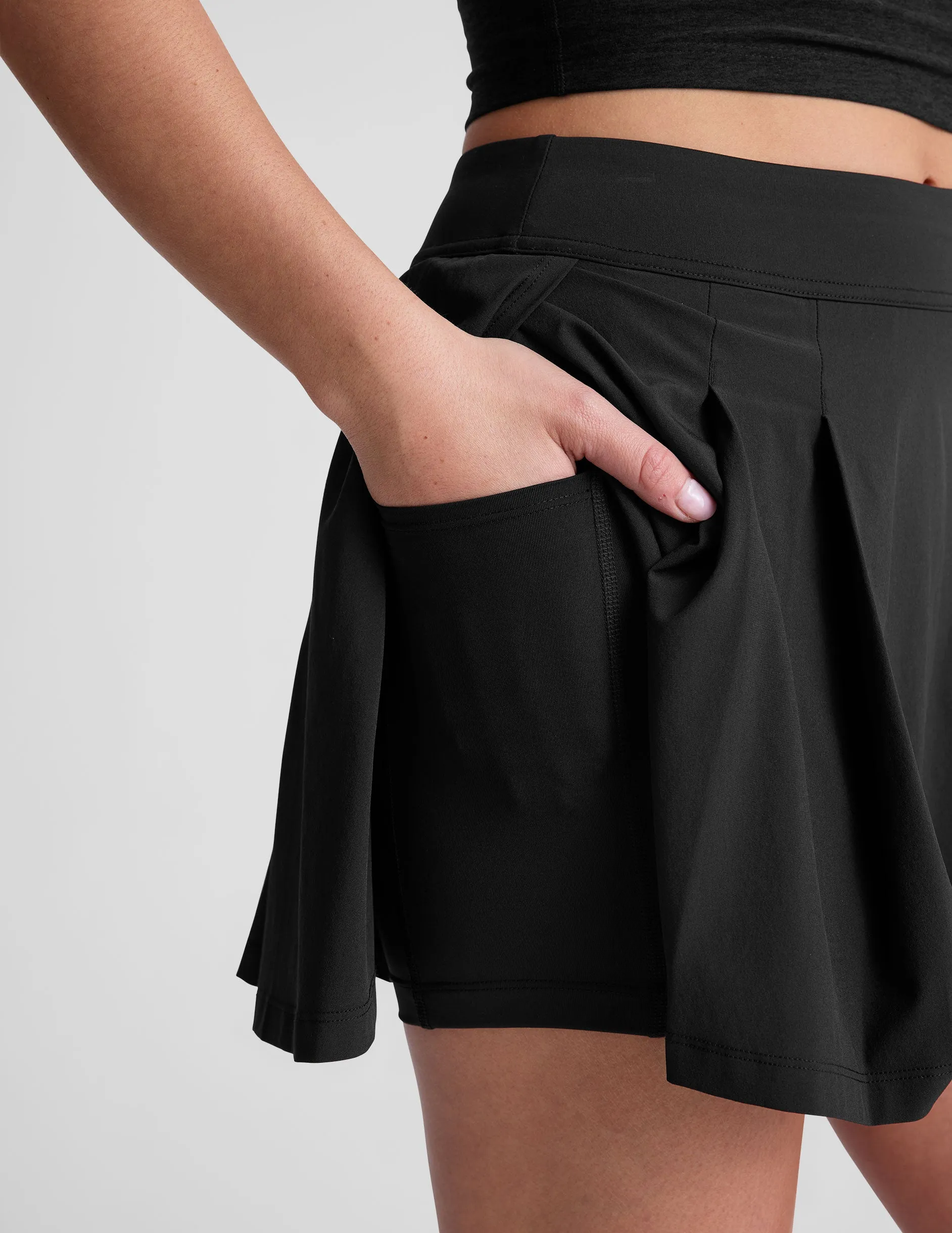 Score Pleated Skirt