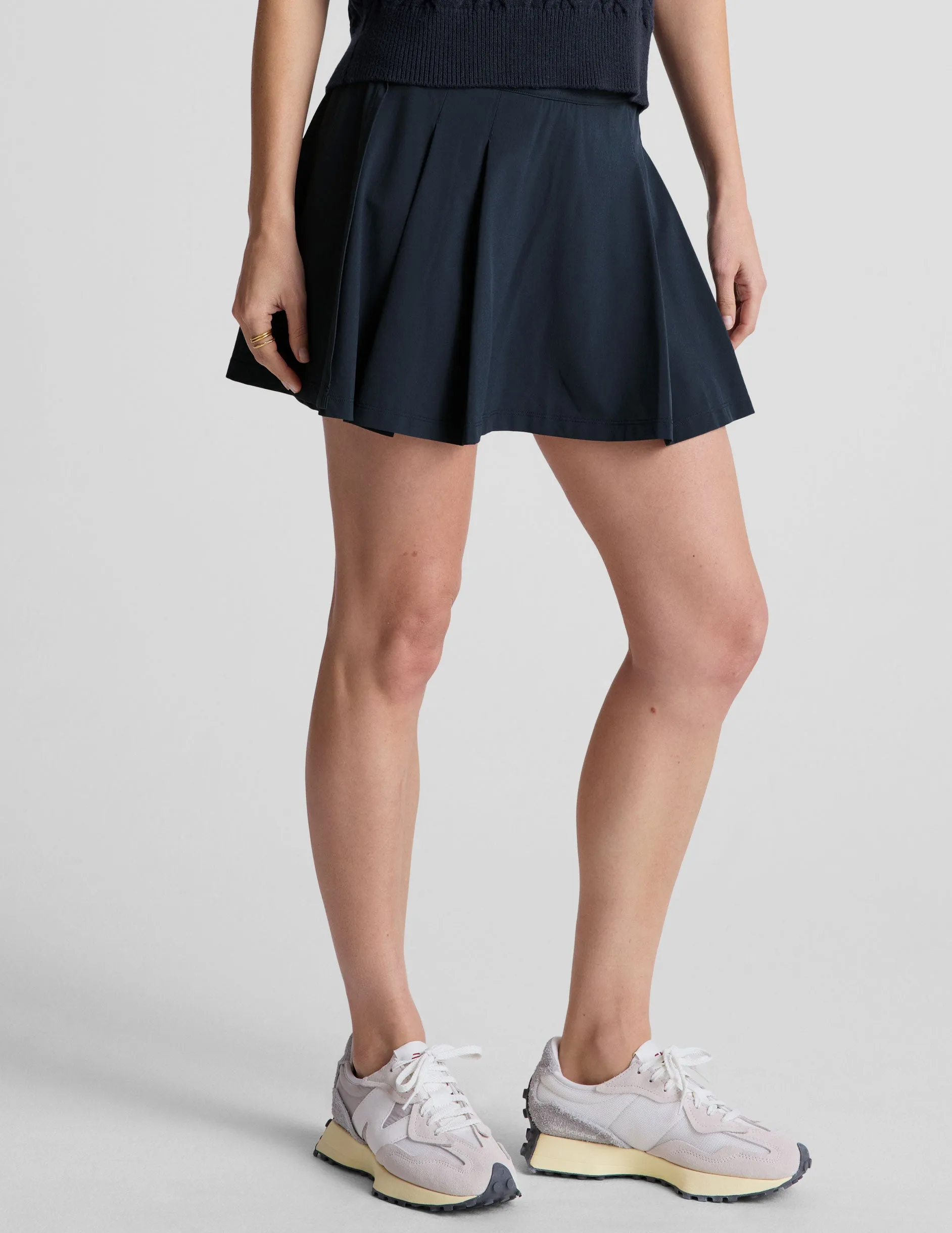 Score Pleated Skirt