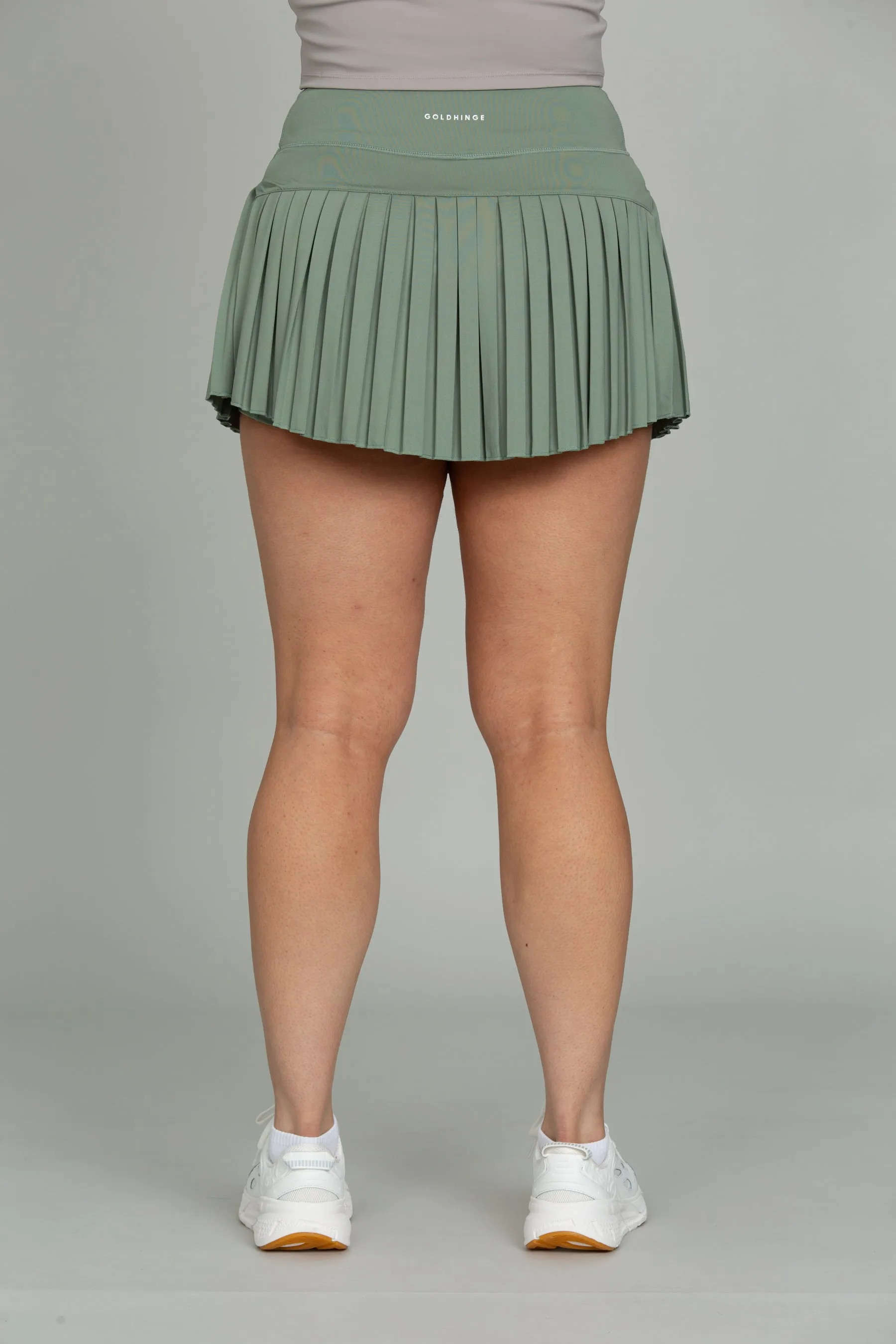 Sea Green Pleated Tennis Skirt
