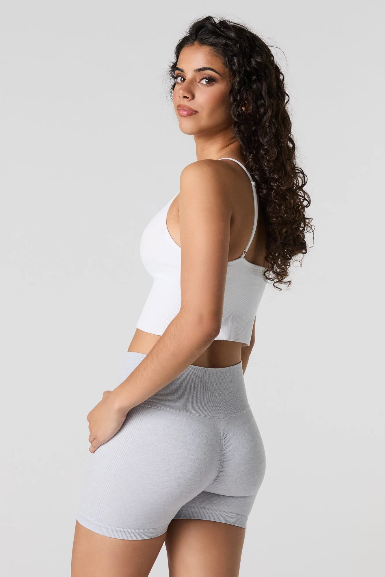 Seamless Ruched Back Biker Short