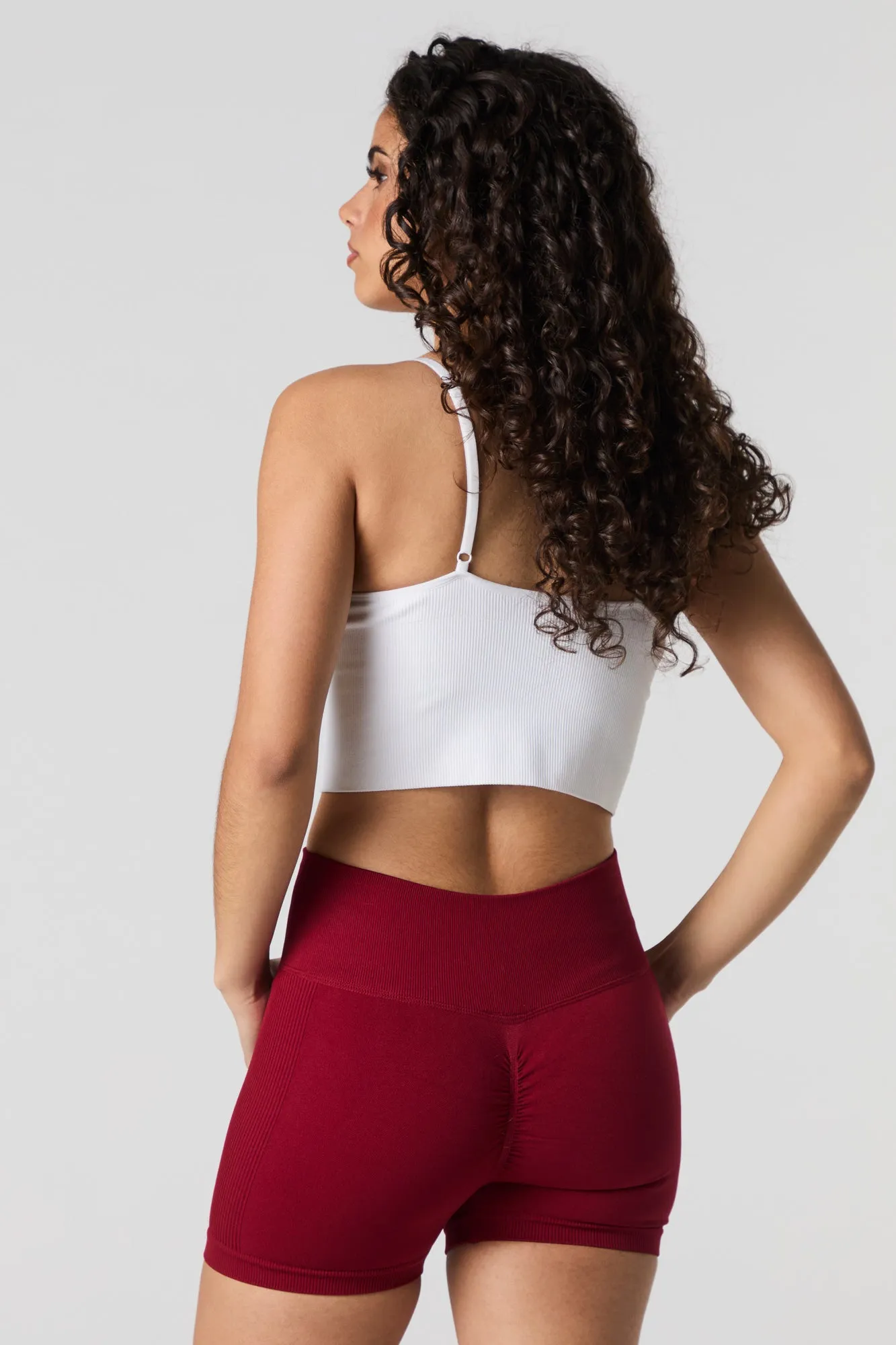 Seamless Ruched Back Biker Short