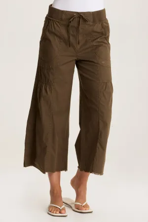 Seaver Poplin Wide Leg Crop Pant