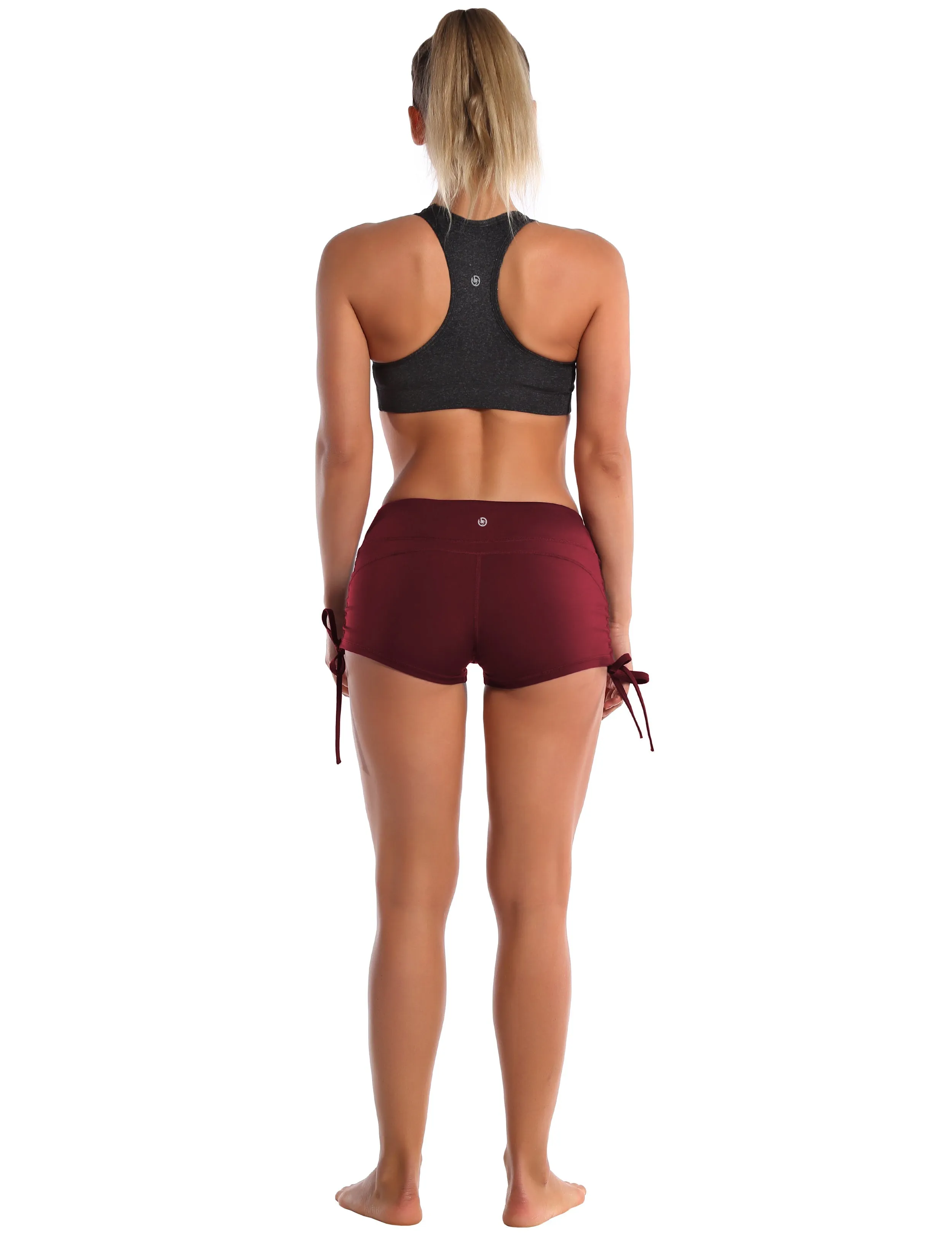Side Drawstring Hot Shorts cherryred_Golf