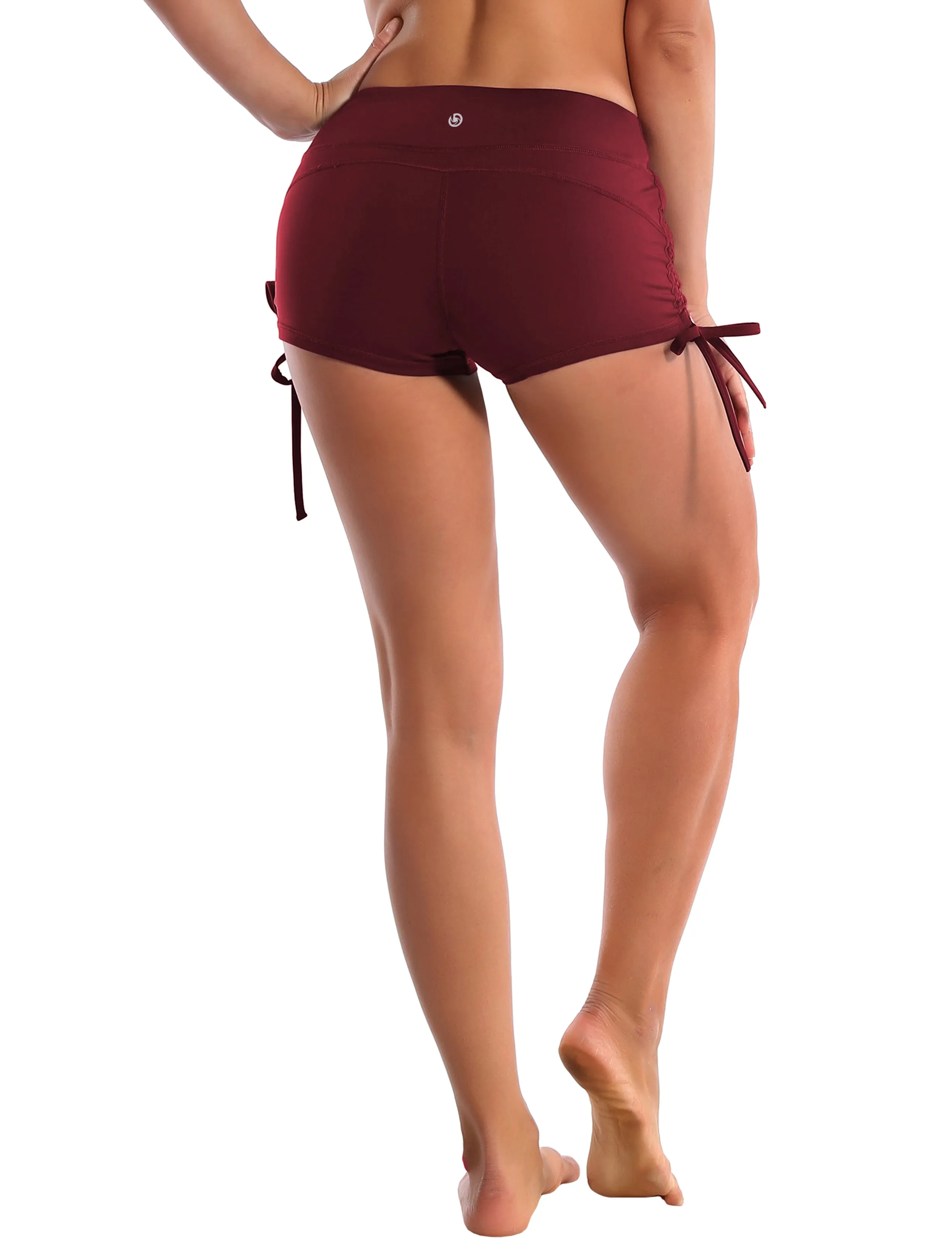 Side Drawstring Hot Shorts cherryred_Golf