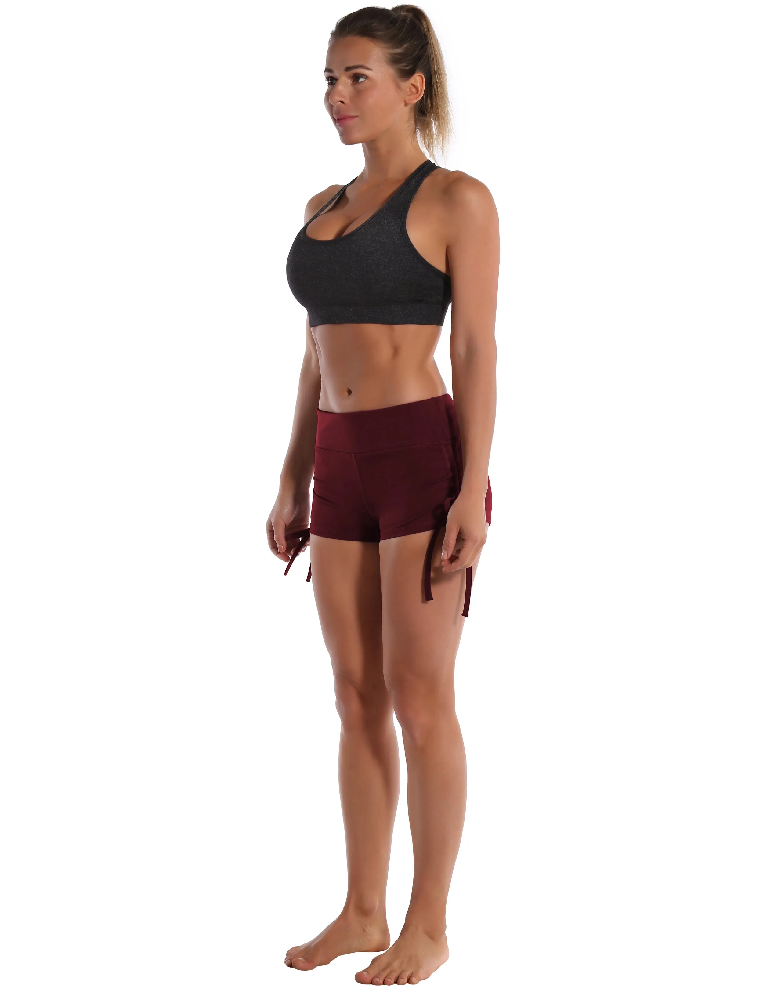 Side Drawstring Hot Shorts cherryred_Golf