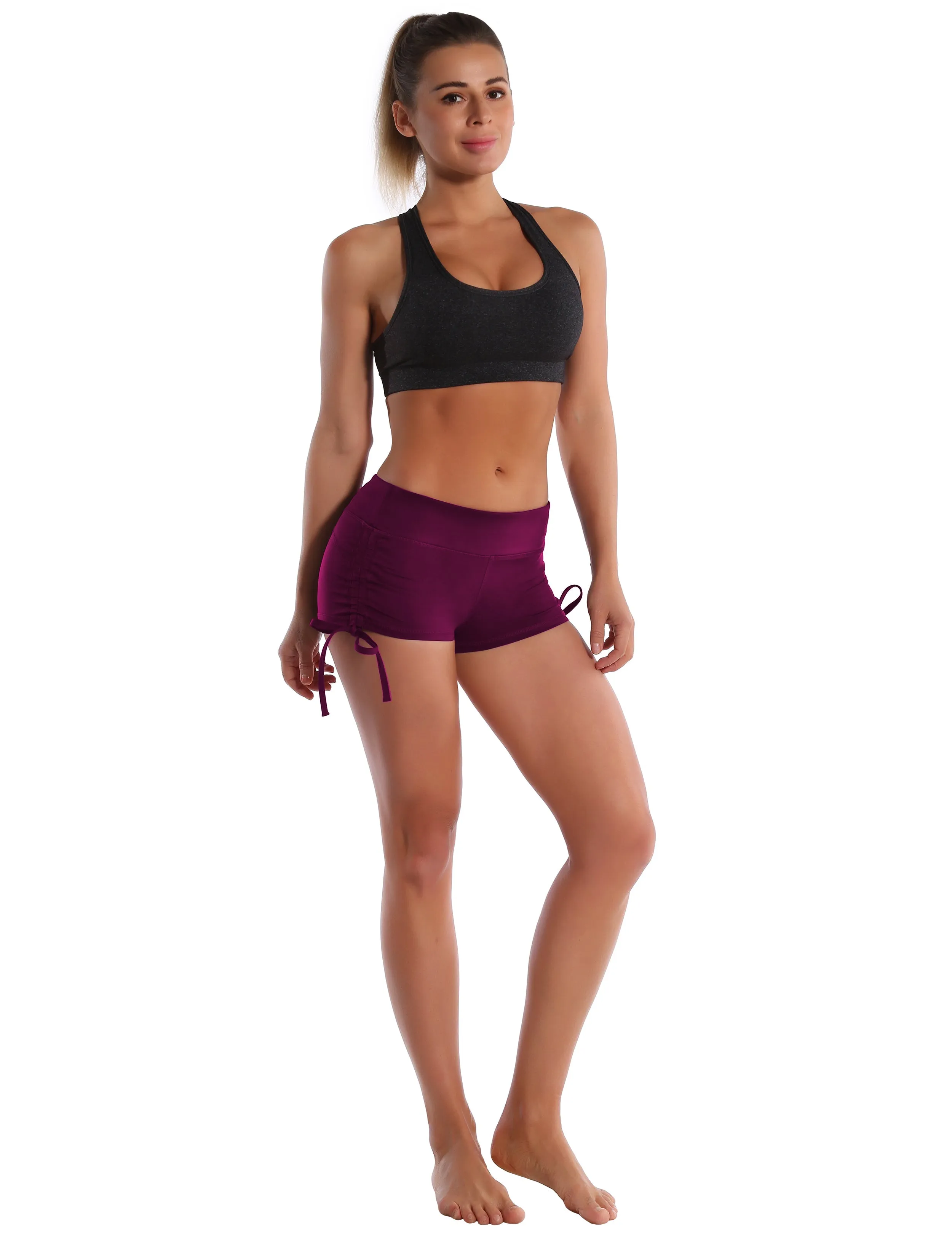 Side Drawstring Hot Shorts grapevine_Running