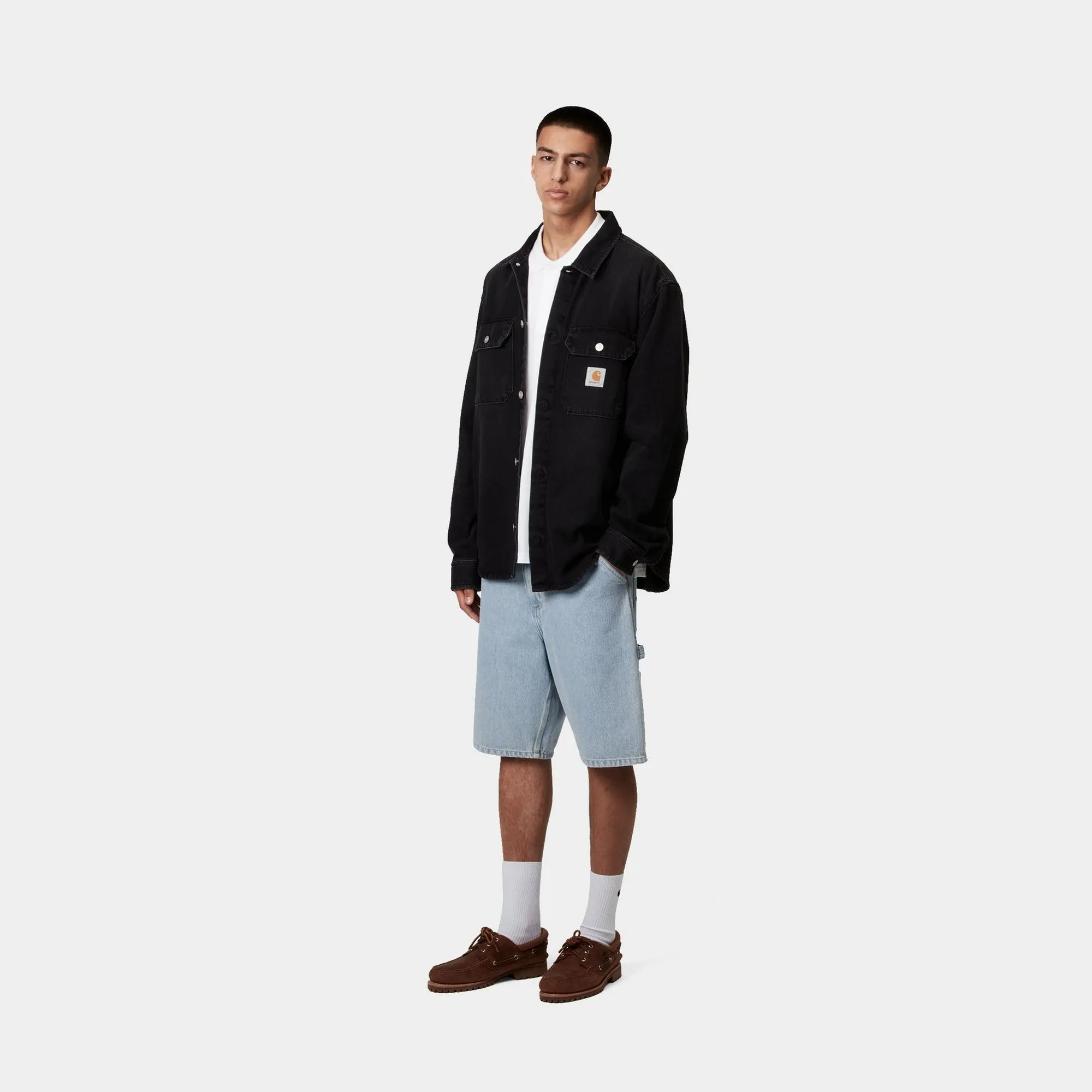 Single Knee Short - Denim | Blue (heavy stone bleached)