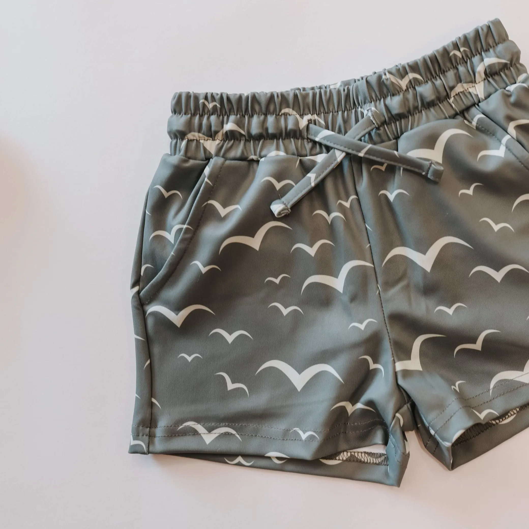 Soaring Seagulls Kids Swim Shorts