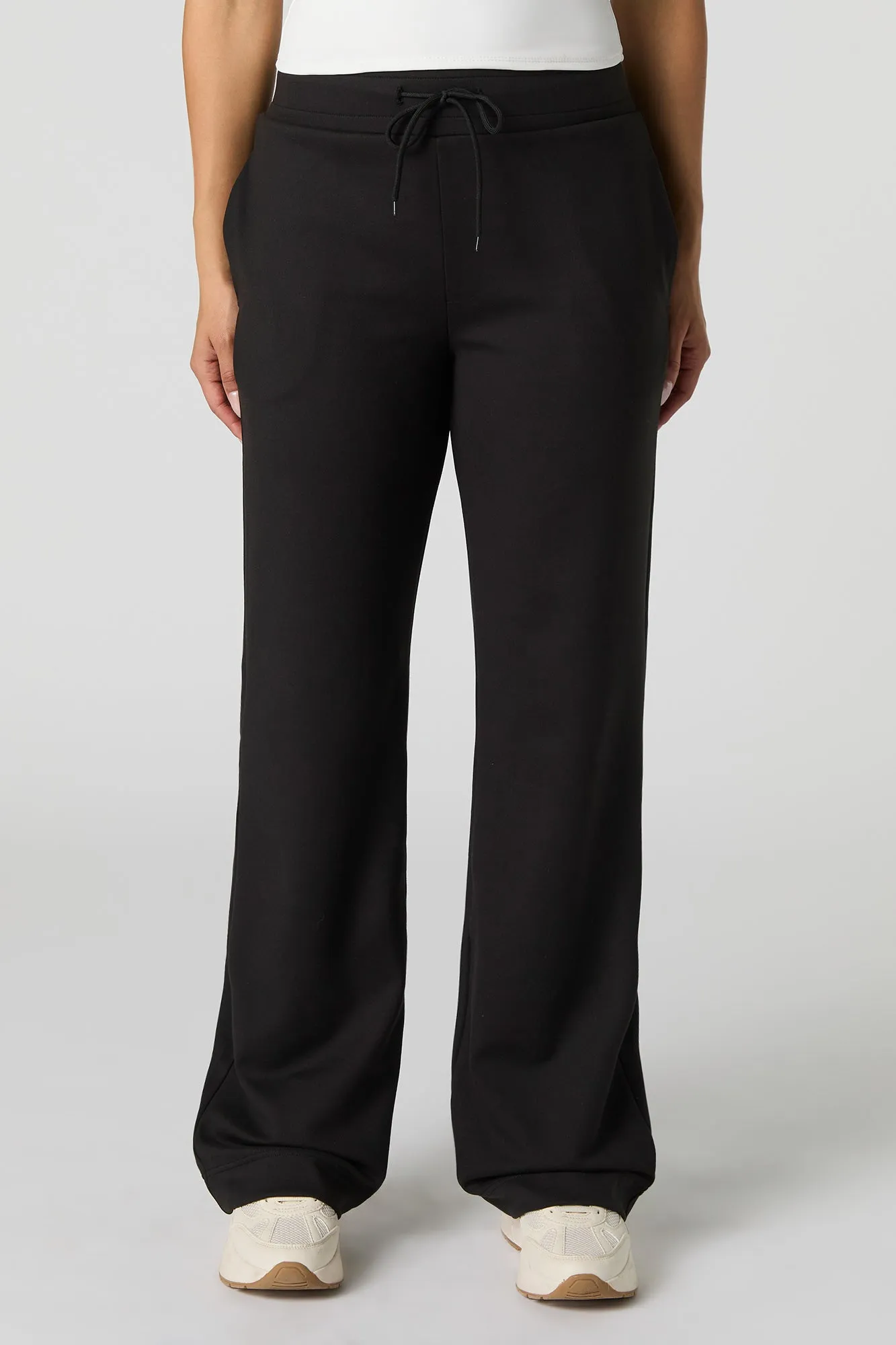 Soft Drawstring Wide Leg Pant