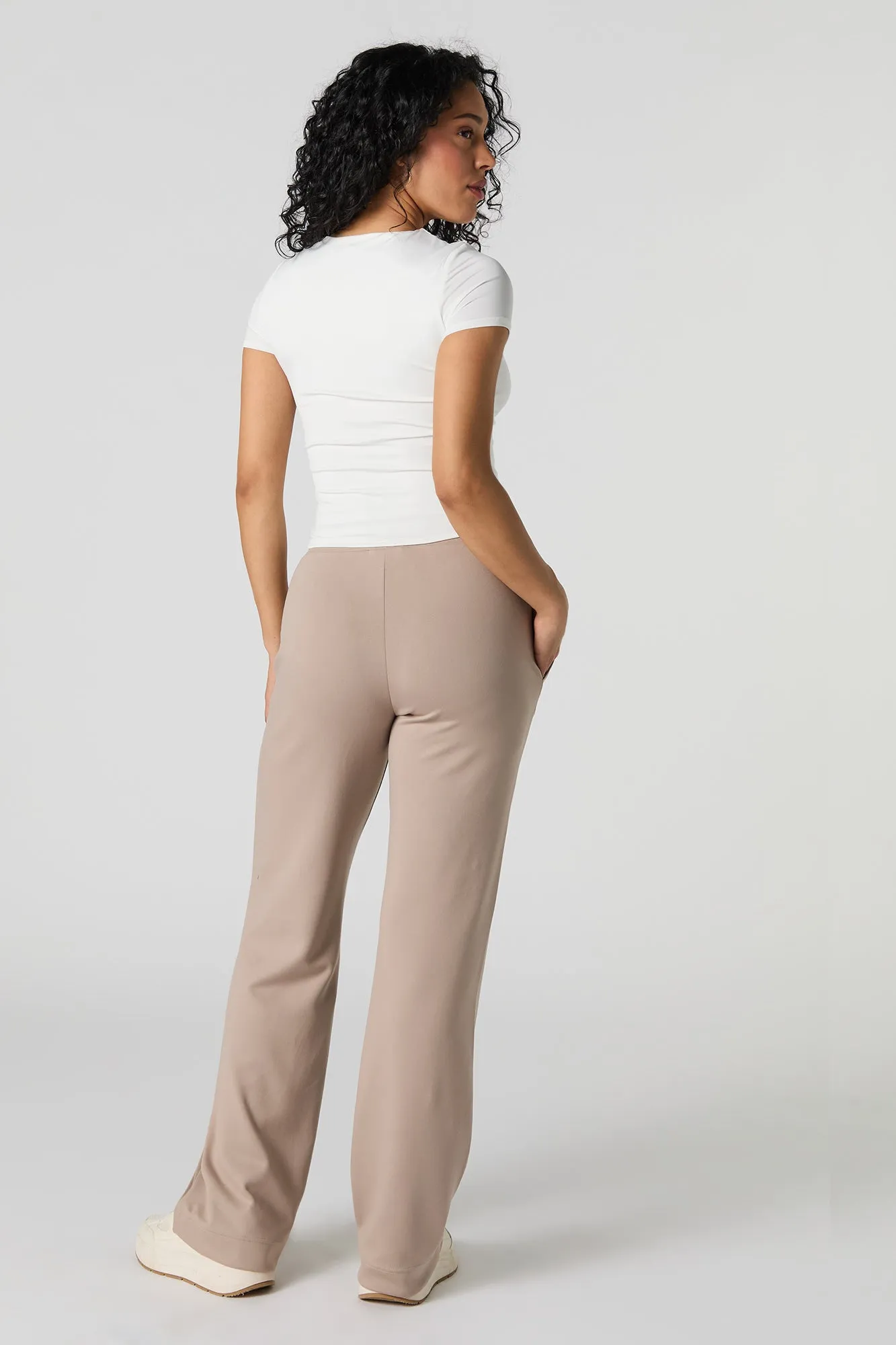 Soft Drawstring Wide Leg Pant
