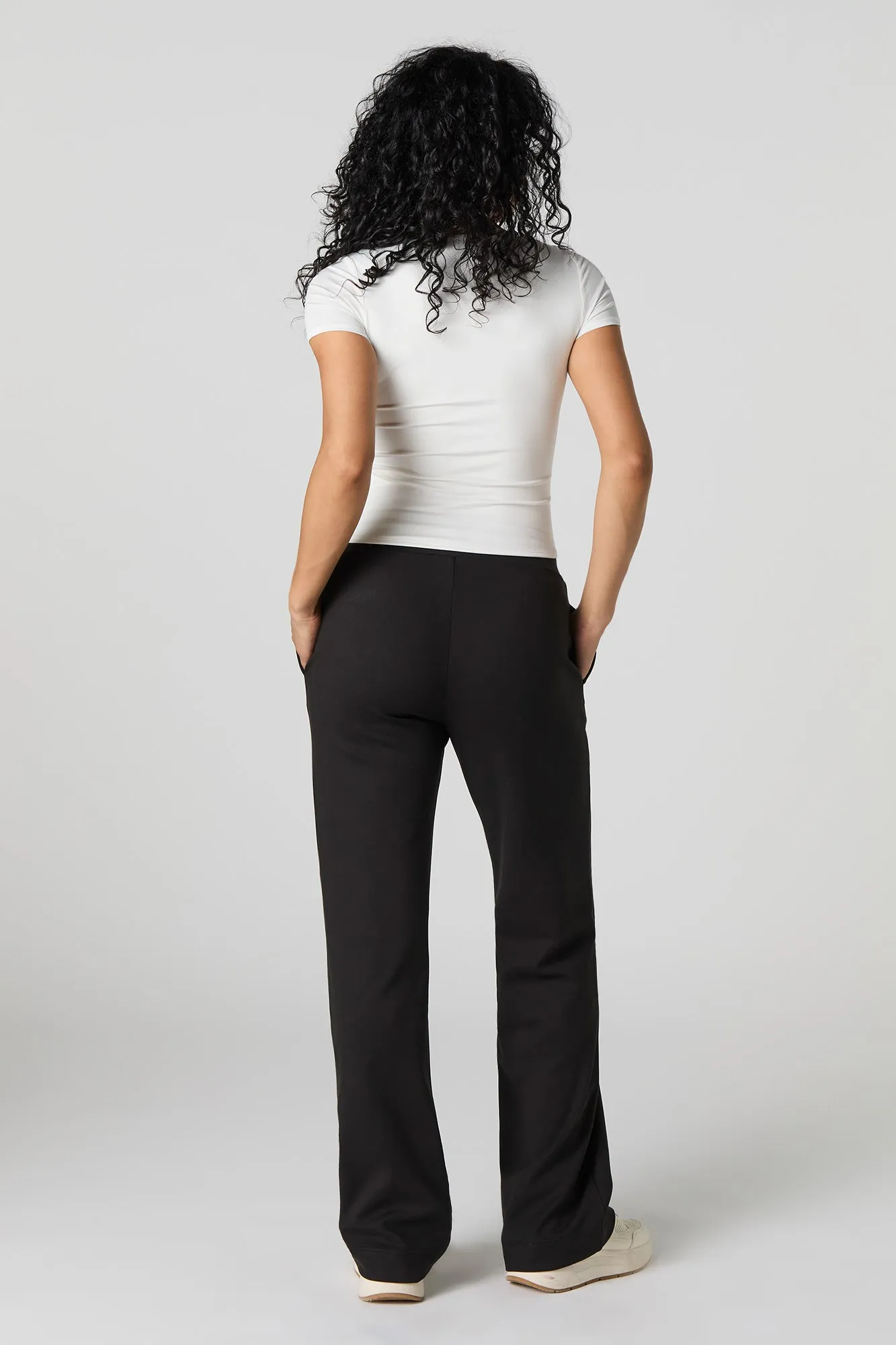 Soft Drawstring Wide Leg Pant
