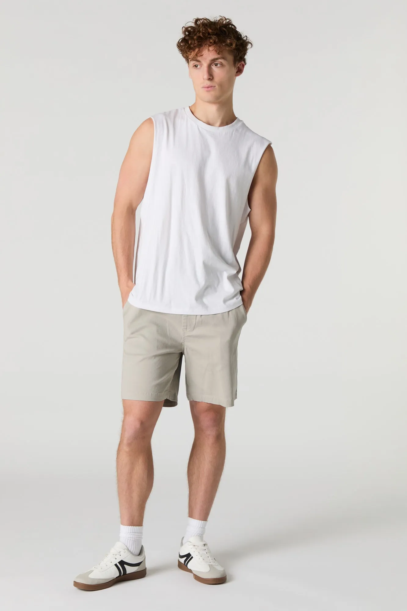 Solid Drawstring Short