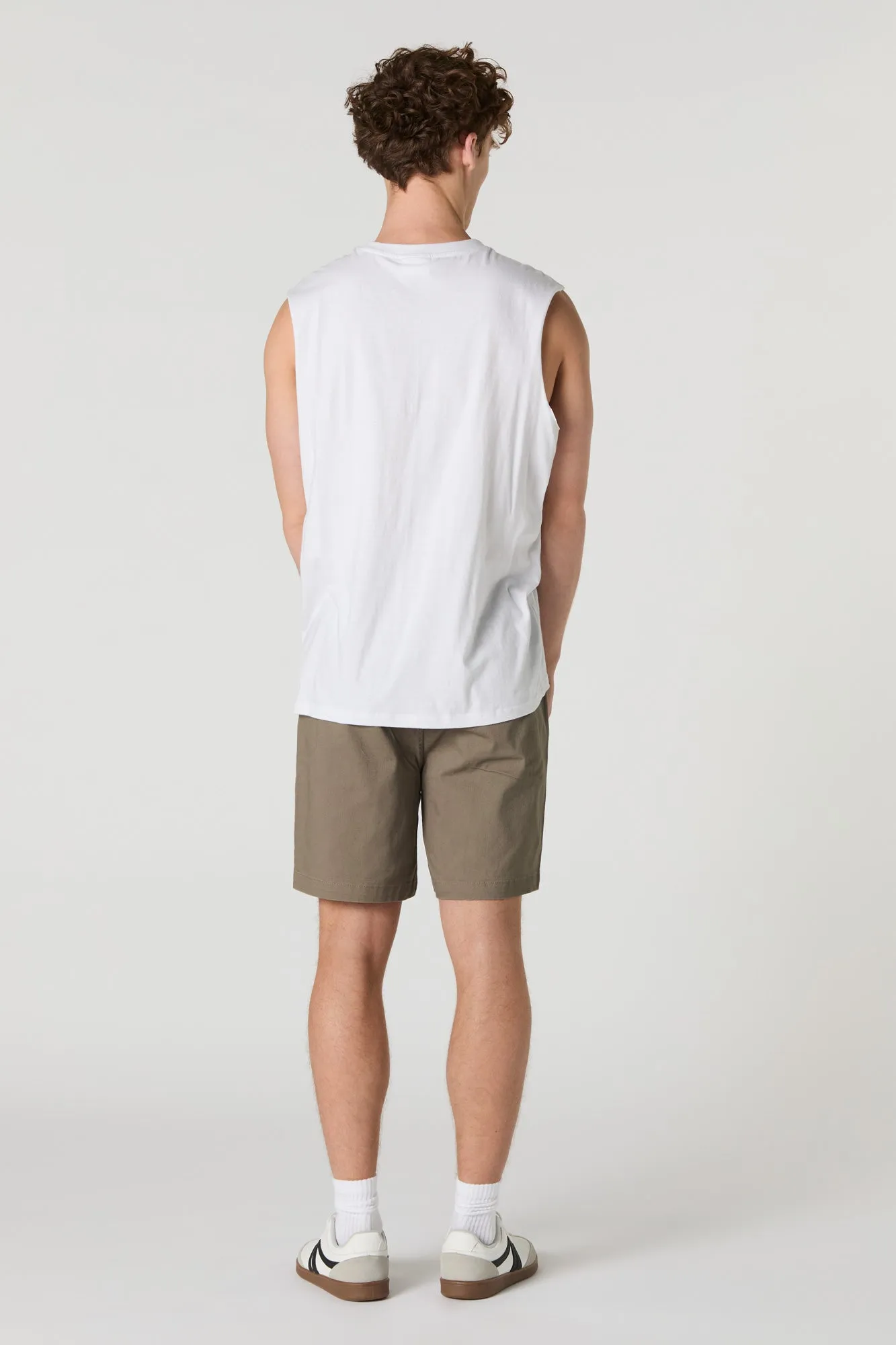 Solid Drawstring Short