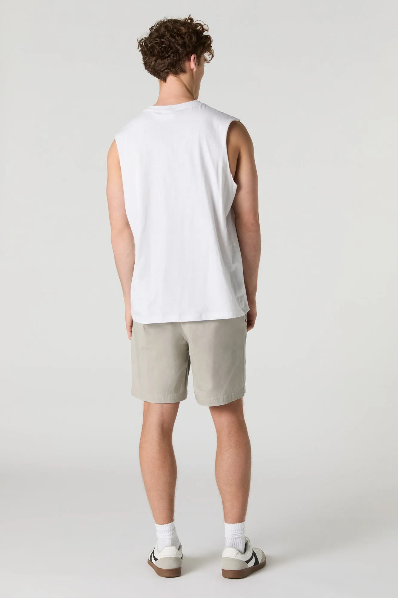 Solid Drawstring Short