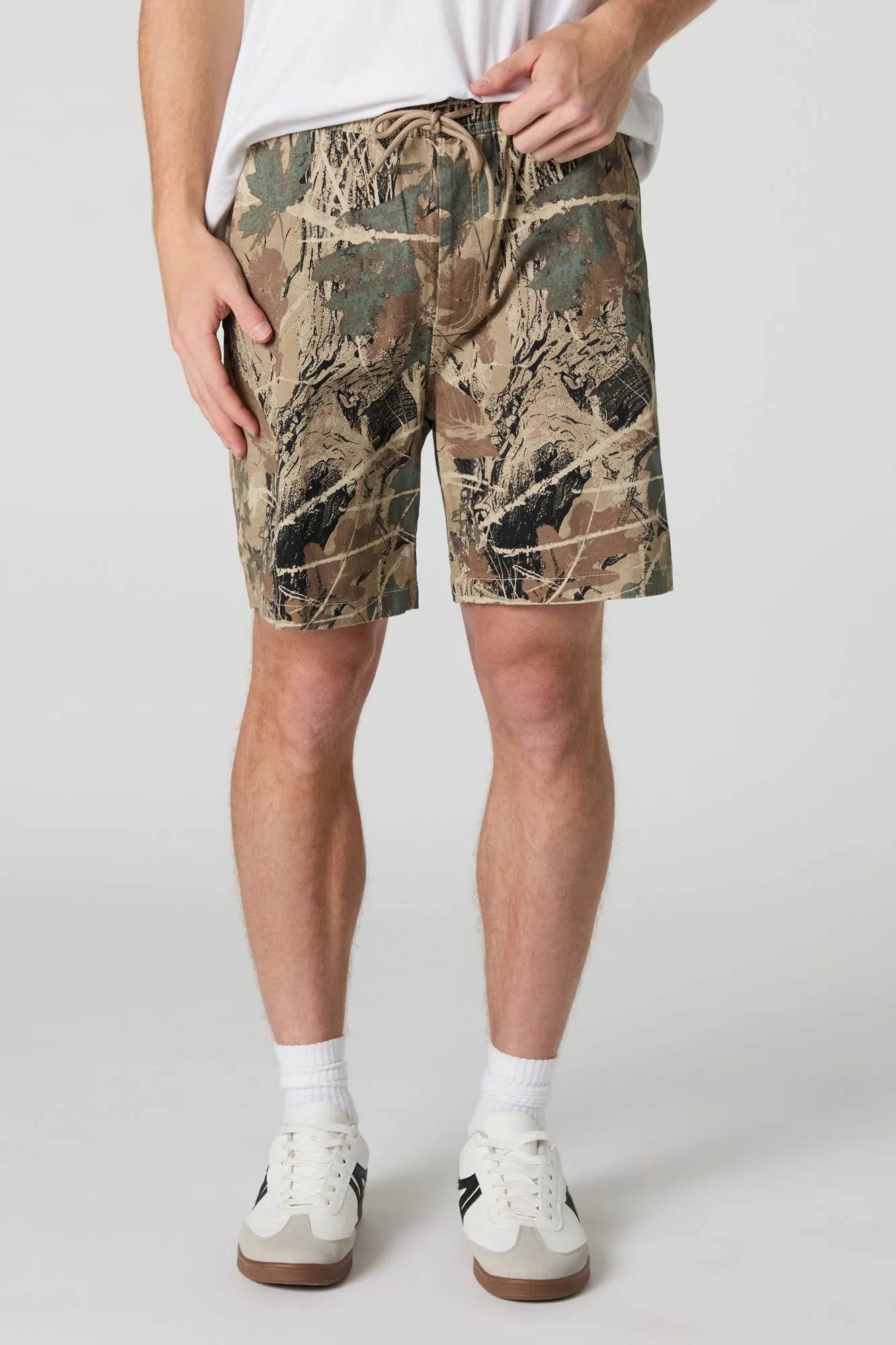 Solid Drawstring Short