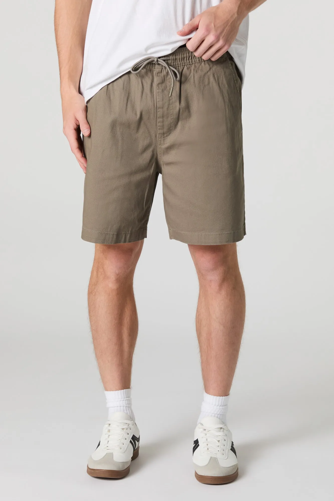 Solid Drawstring Short