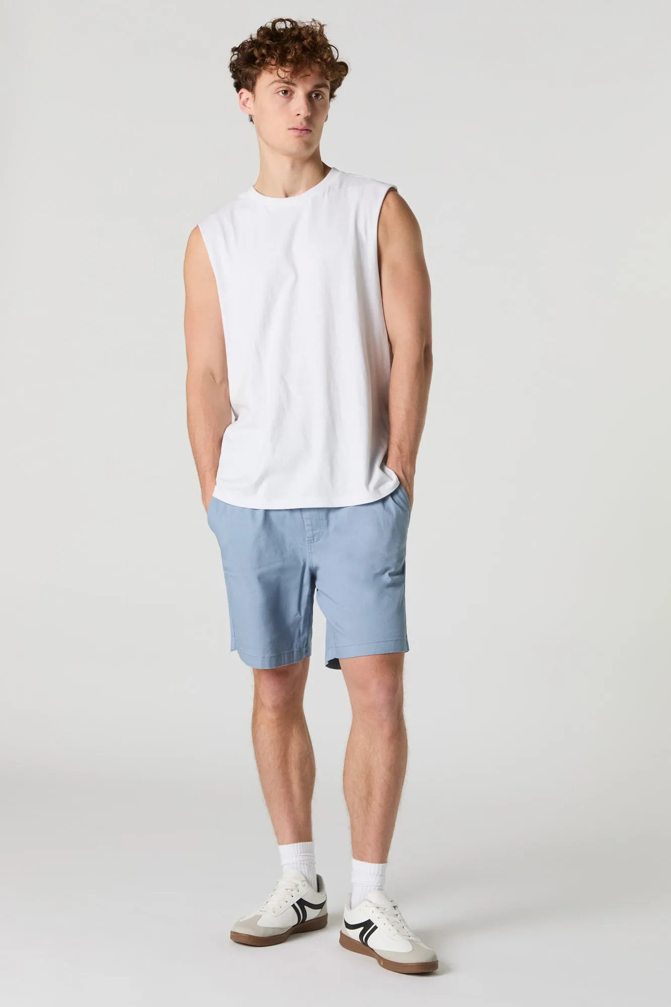 Solid Drawstring Short
