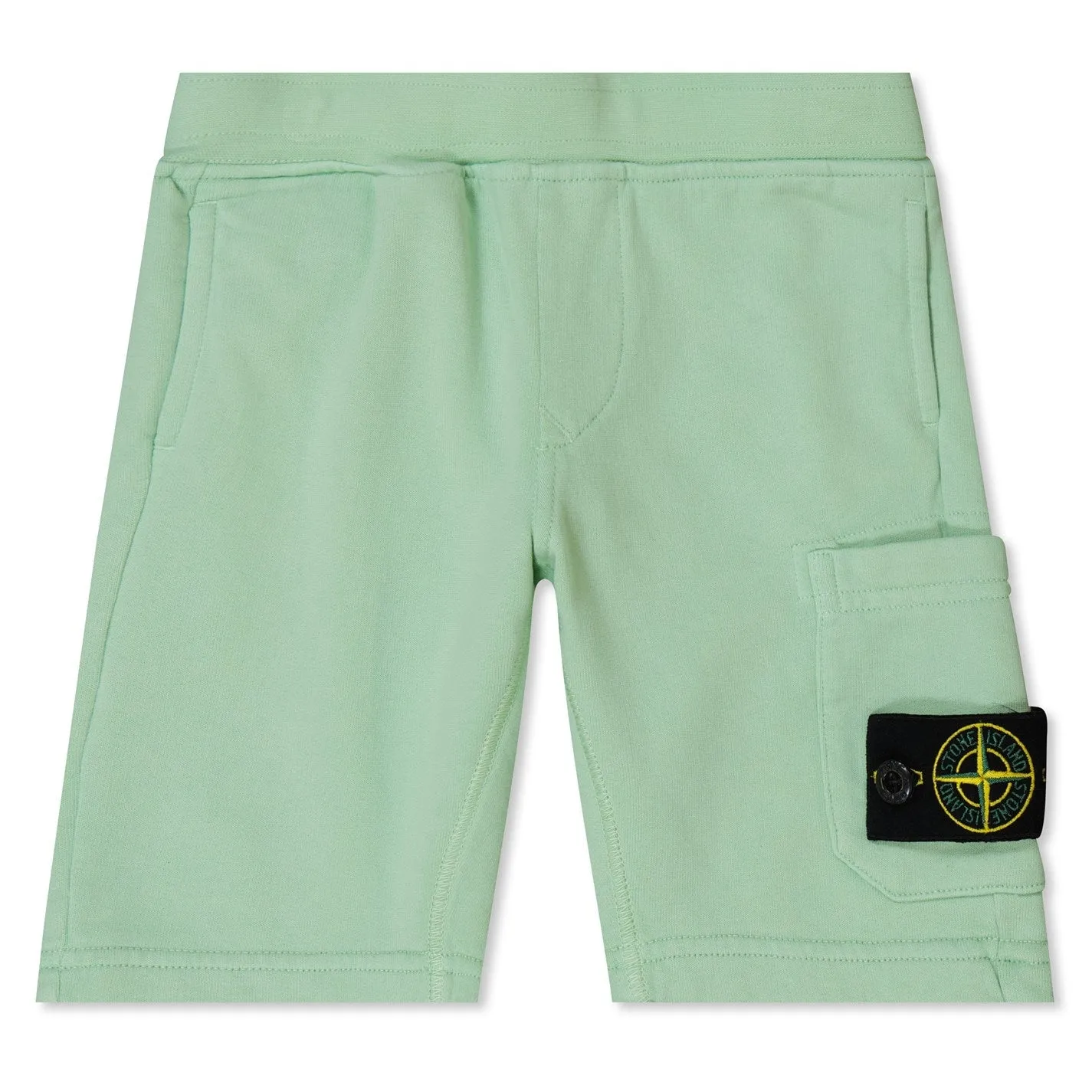 Stone Island Junior Logo-Appliqued Cotton Jersey Shorts