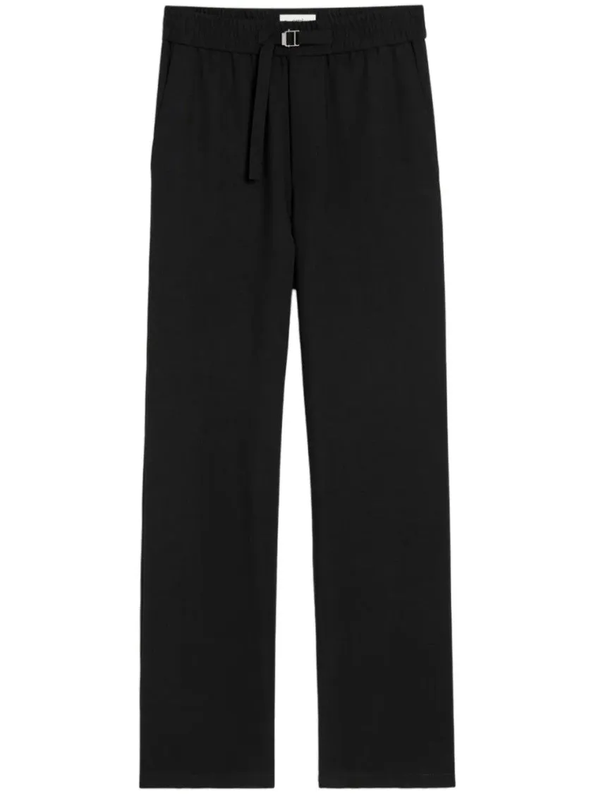 Straight-Leg Wool Trousers