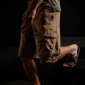 Stretch Poplin Cargo Short - Vicuna Pigment