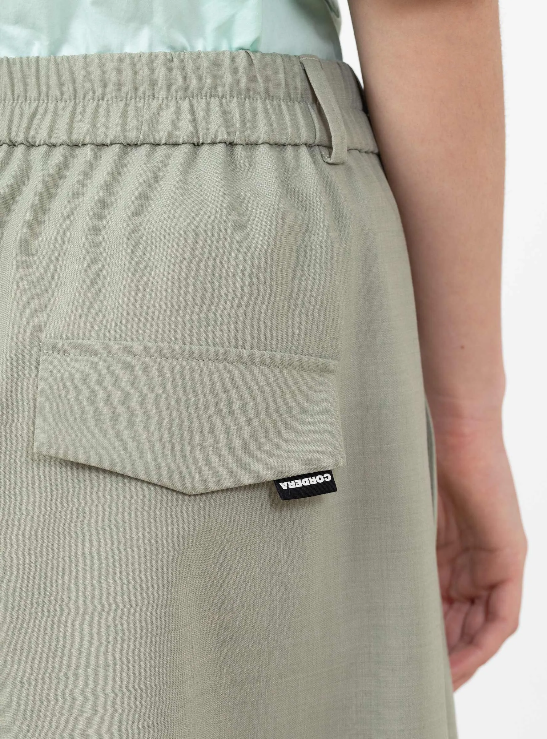 Tailoring Stitch Bermuda Shorts Salvia