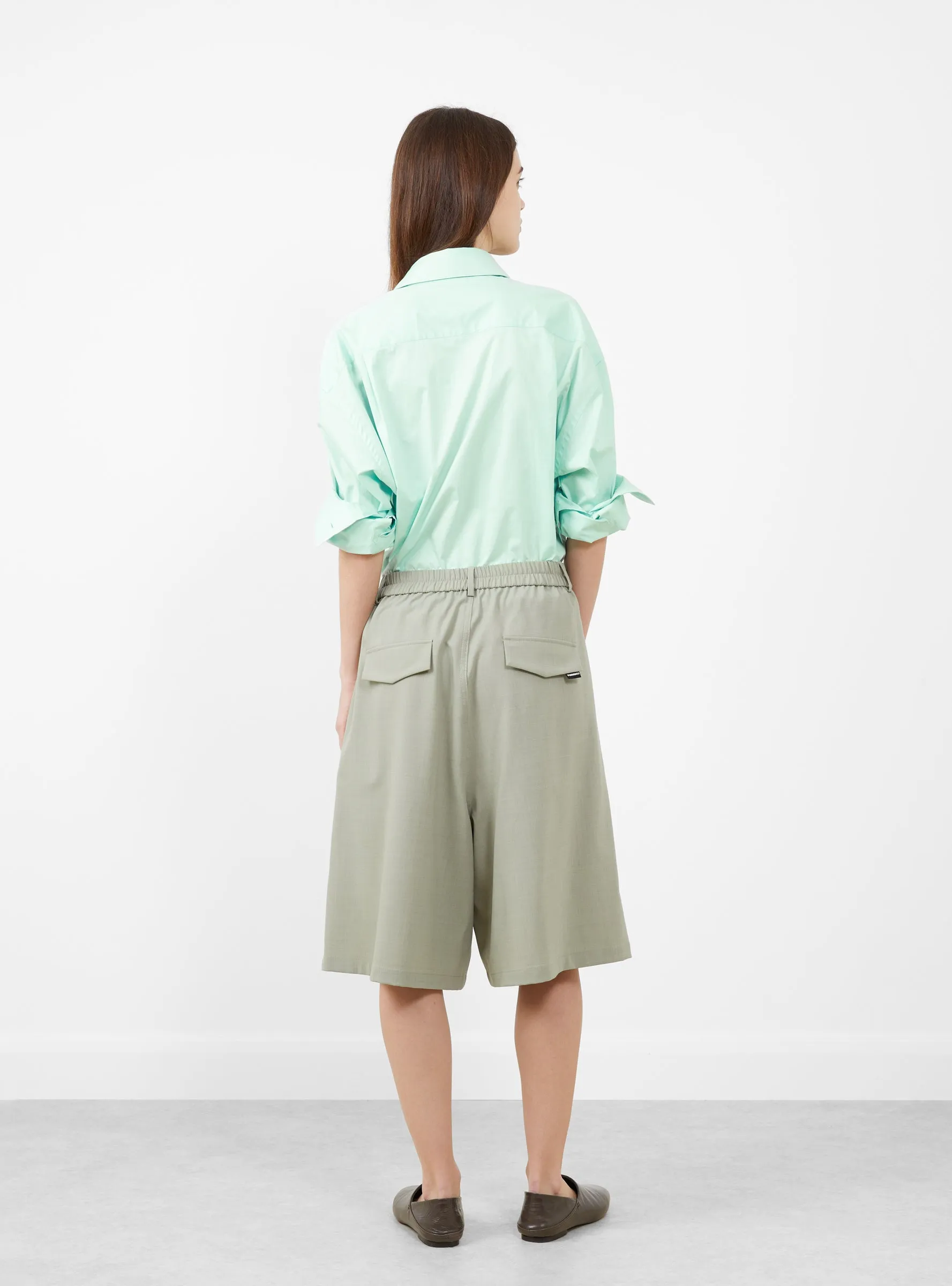 Tailoring Stitch Bermuda Shorts Salvia