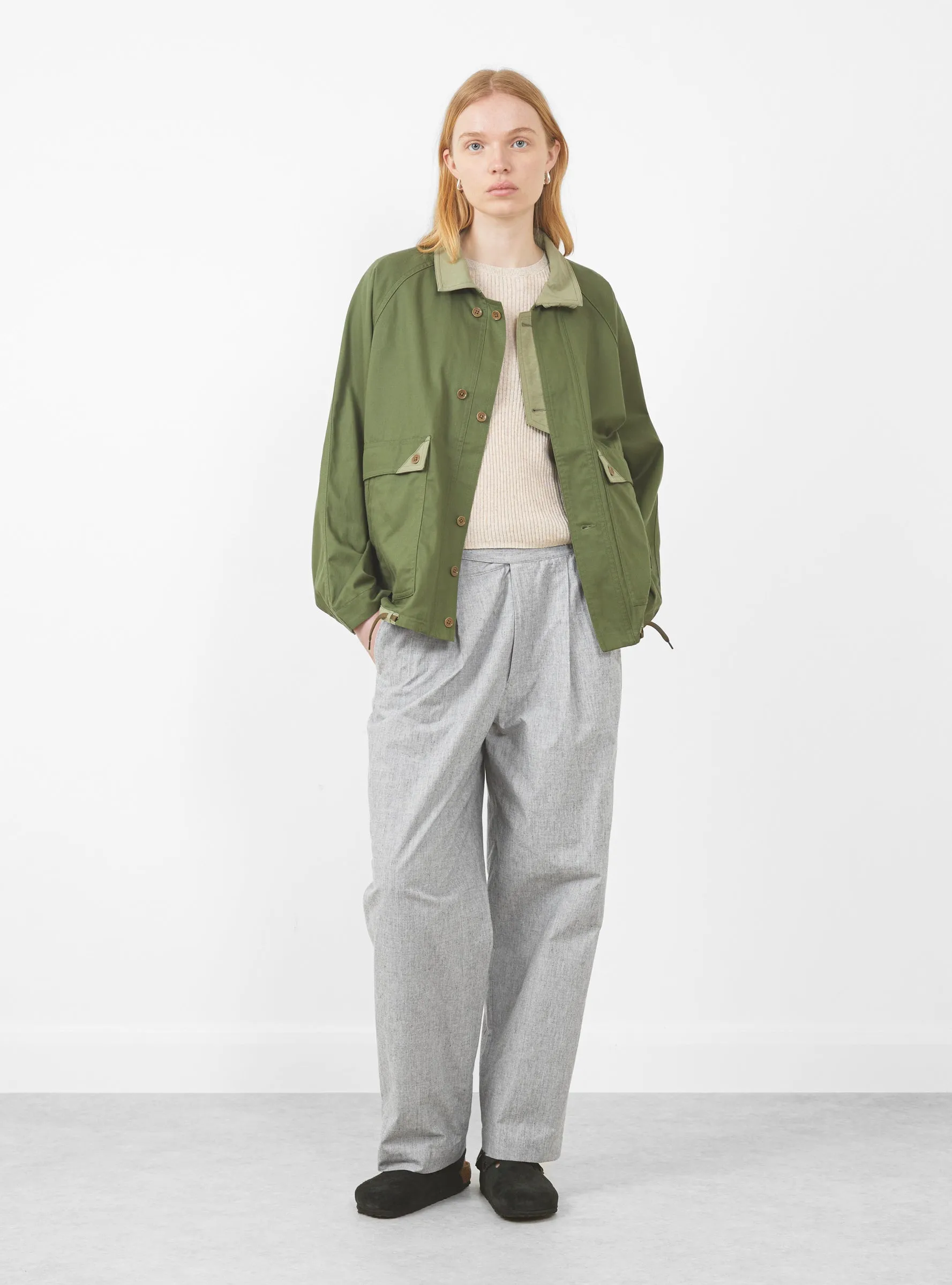 Tencel Cotton Chino Jacket Olive