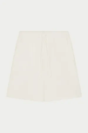 TEXTURED WOVEN SHORTS - WHITE