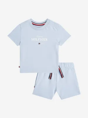 Tommy Hilfiger Baby Boys Monotype T-Shirt and Shorts Set in Blue