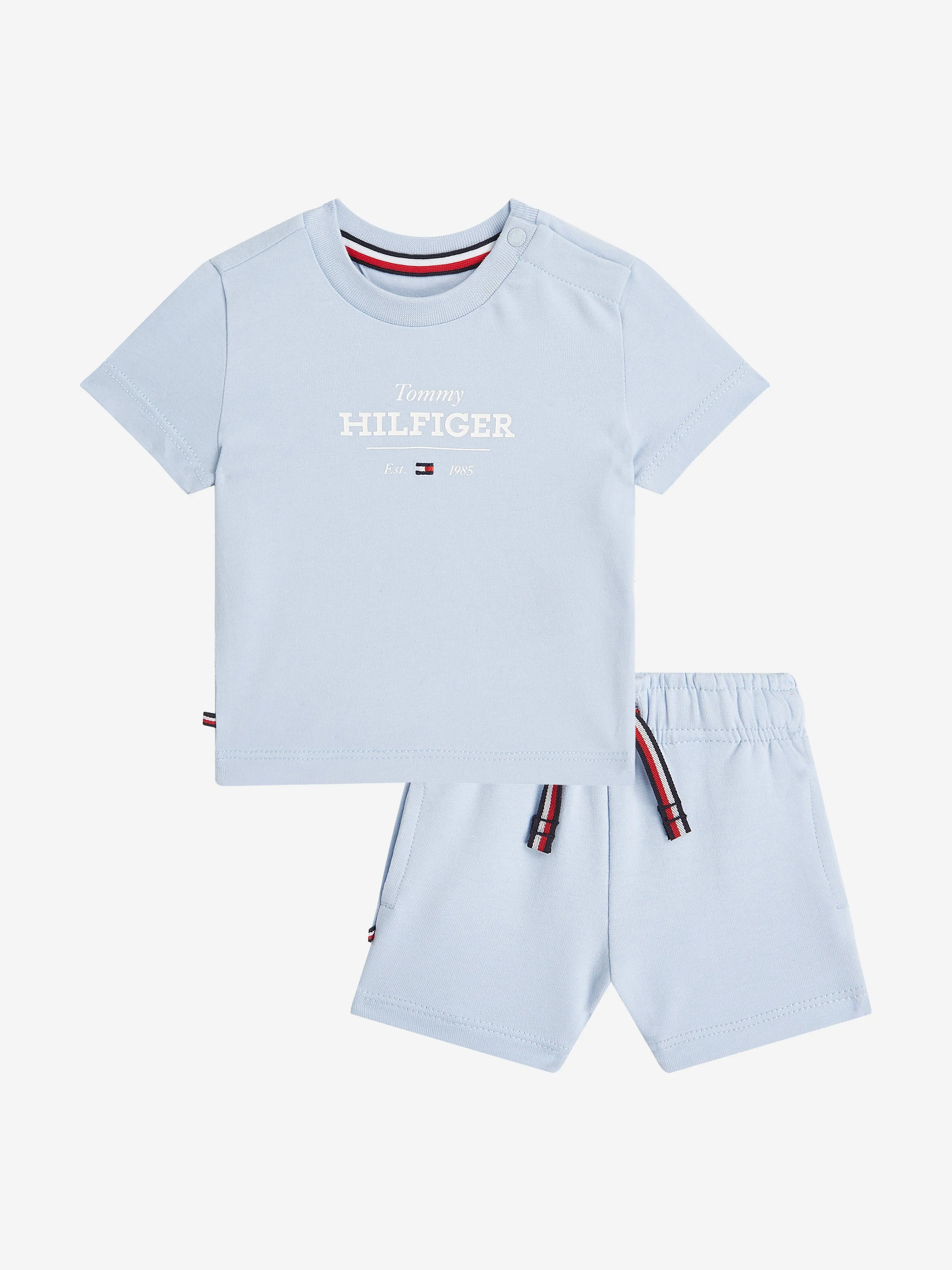 Tommy Hilfiger Baby Boys Monotype T-Shirt and Shorts Set in Blue