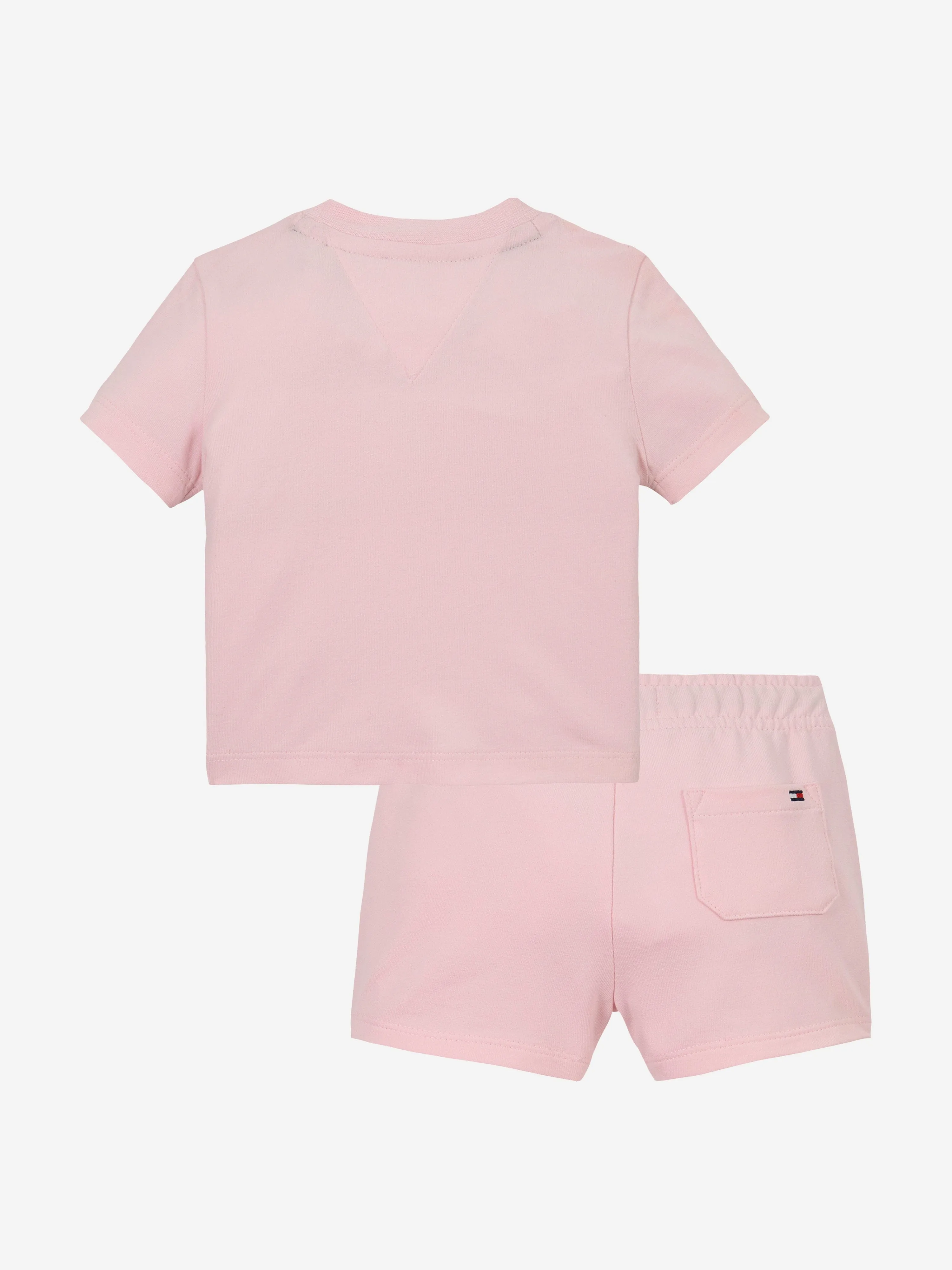 Tommy Hilfiger Baby Girls Monotype T-Shirt and Shorts Set in Pink