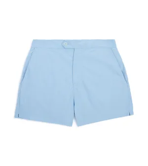 Trunk Foley Swim Shorts: Light Blue
