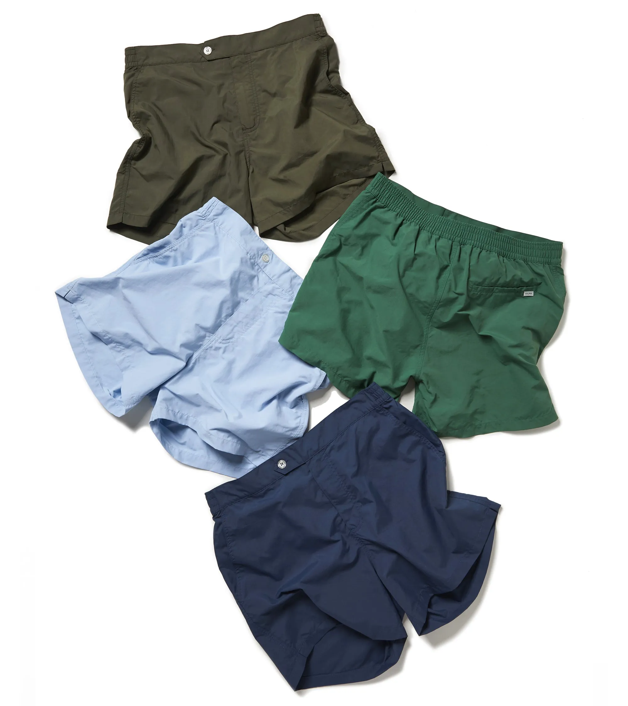 Trunk Foley Swim Shorts: Olive